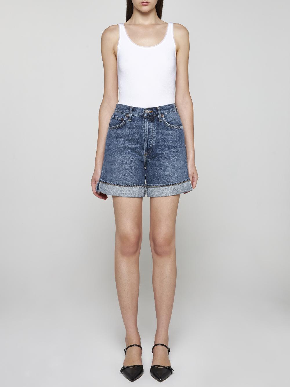 AGOLDE Shorts Dame In Denim