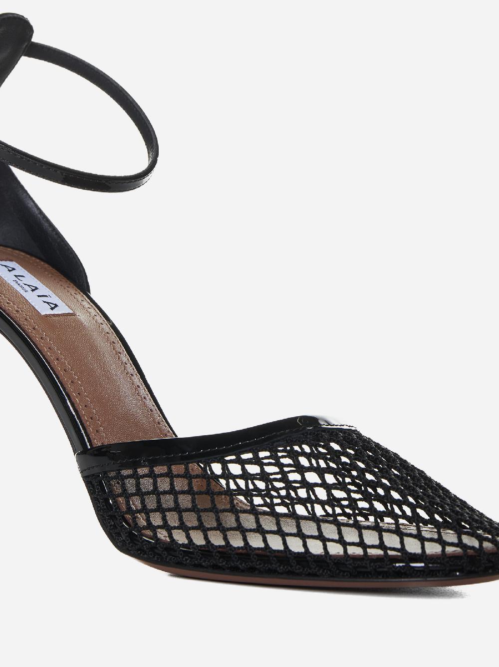 ALAÏA Decollete’ In Mesh E Vernice