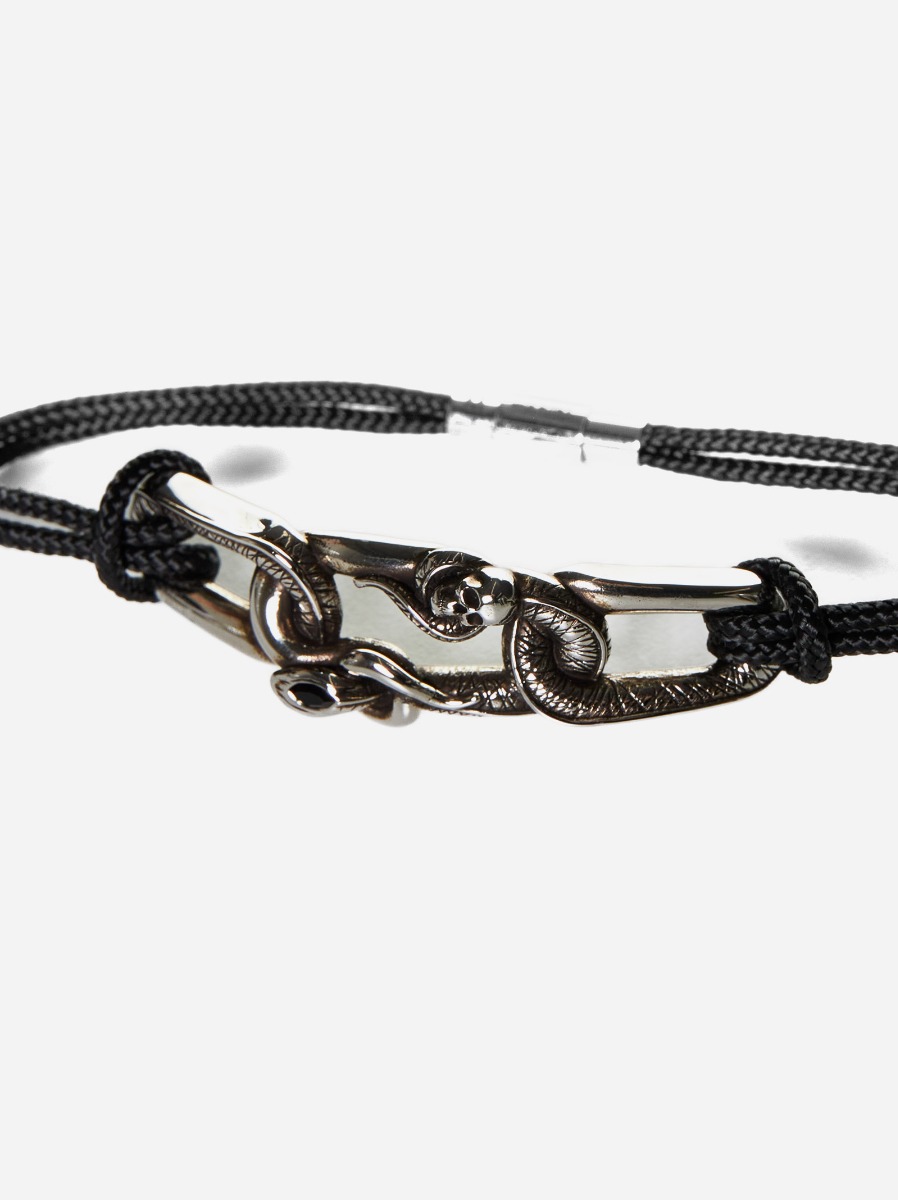 ALEXANDER MCQUEEN Bracciale Snake & Skull In Corda