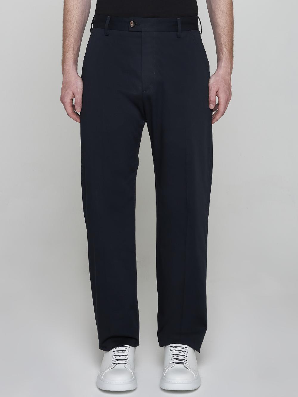 ALEXANDER MCQUEEN Pantaloni Chino In Cotone