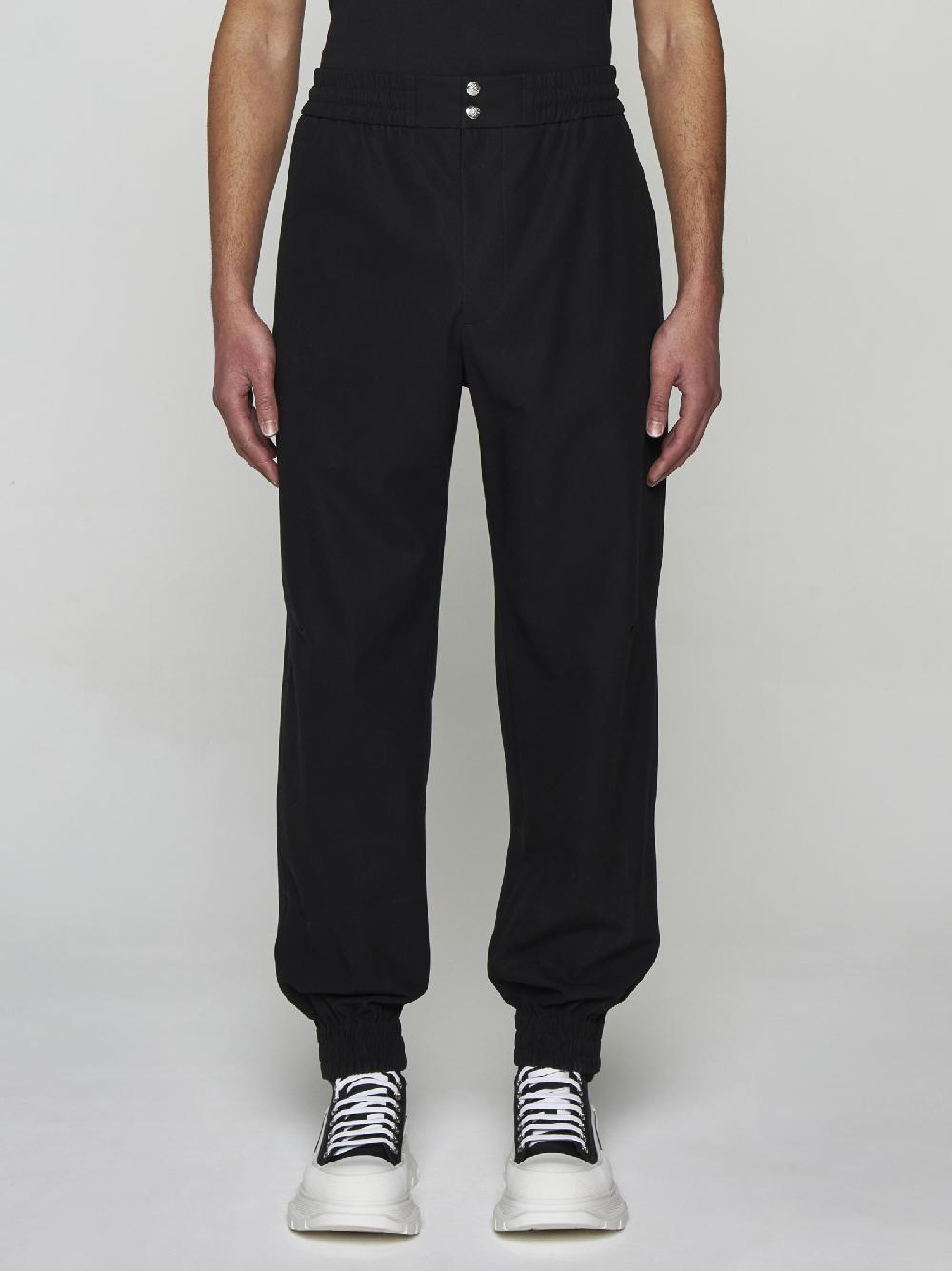 ALEXANDER MCQUEEN Pantaloni In Cotone Con Zip