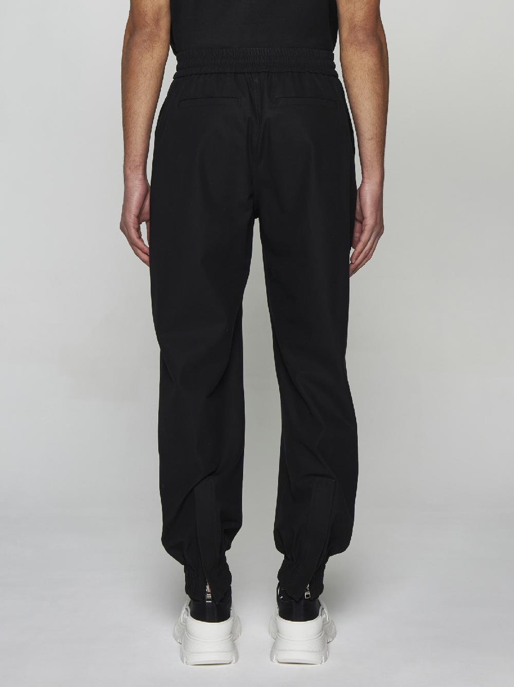 ALEXANDER MCQUEEN Pantaloni In Cotone Con Zip