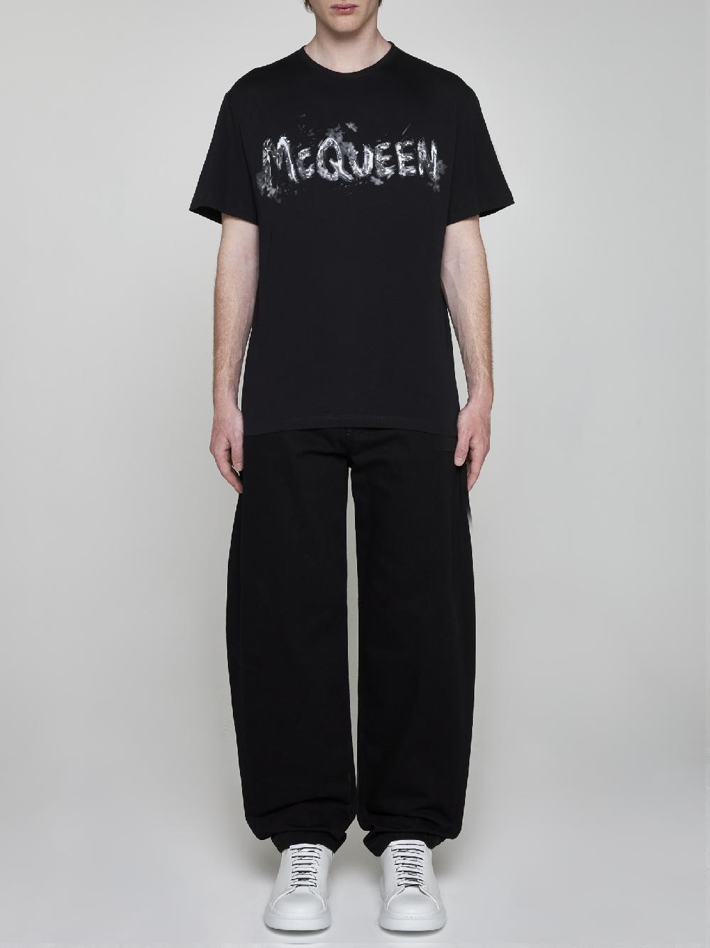 ALEXANDER MCQUEEN T-shirt In Cotone Con Logo