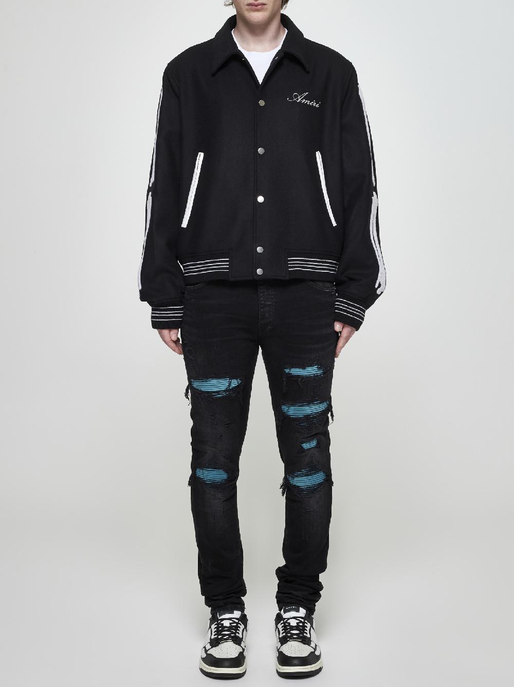 AMIRI Bomber Bones Misto Lana