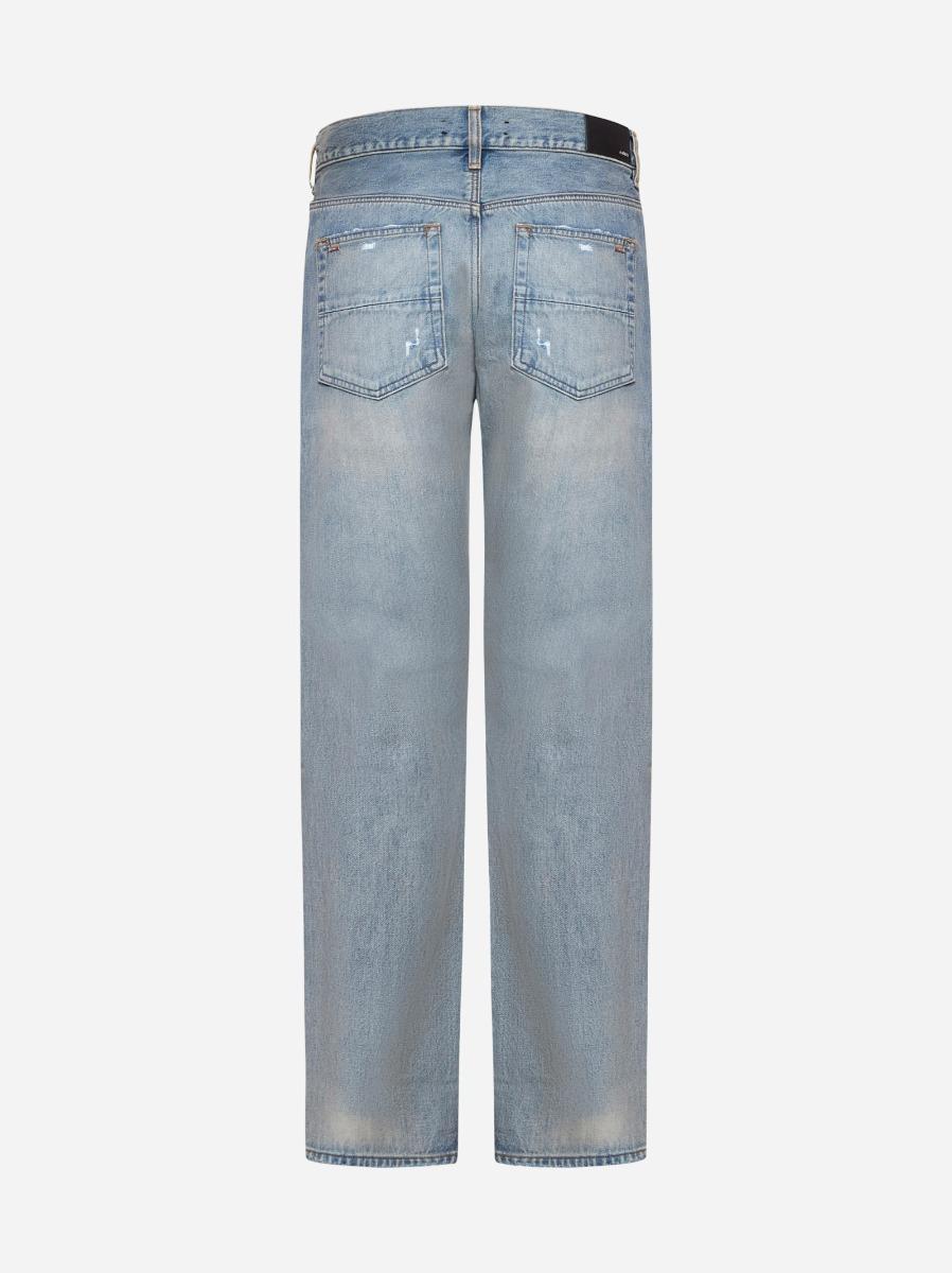 AMIRI Jeans Bandana Repair Straight Azzurro
