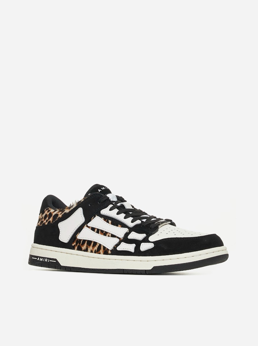 AMIRI Sneakers Skel Leopard Low-top In Pelle
