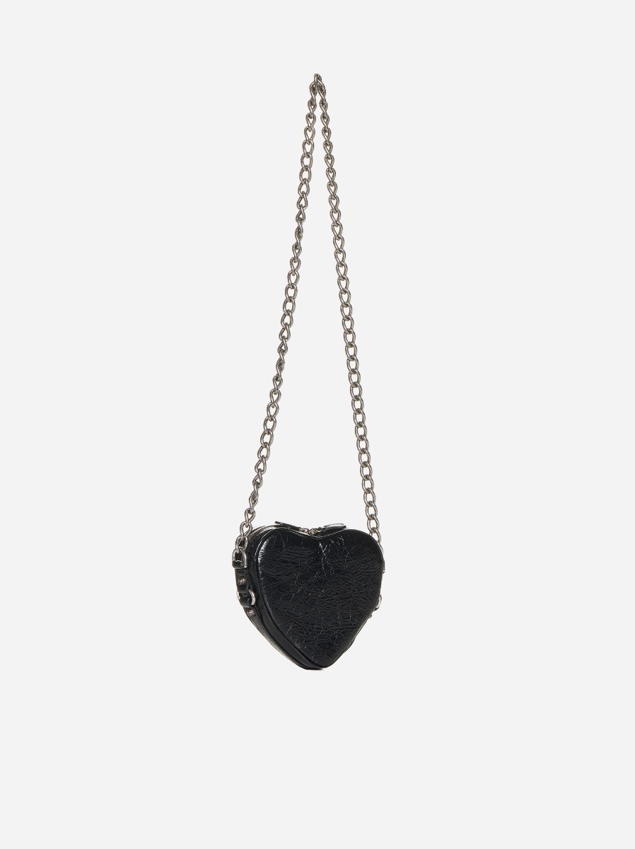 BALENCIAGA Borsa Cagole Heart Mini In Pelle