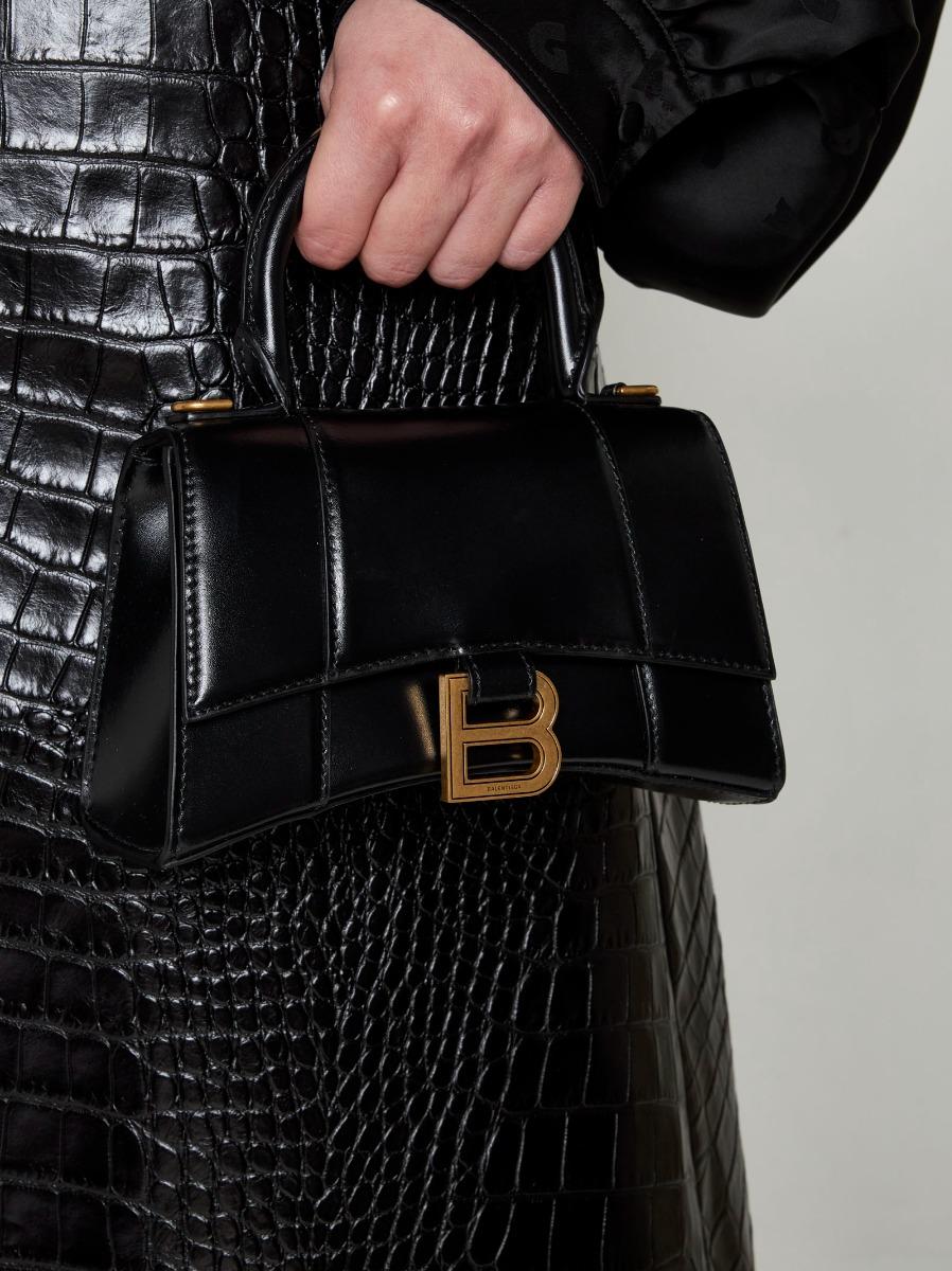 BALENCIAGA Borsa Hourglass XS In Pelle