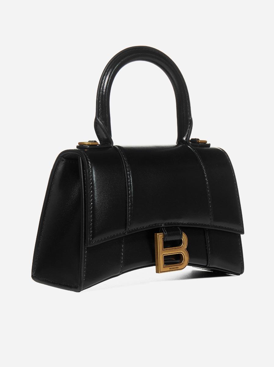 BALENCIAGA Borsa Hourglass XS In Pelle