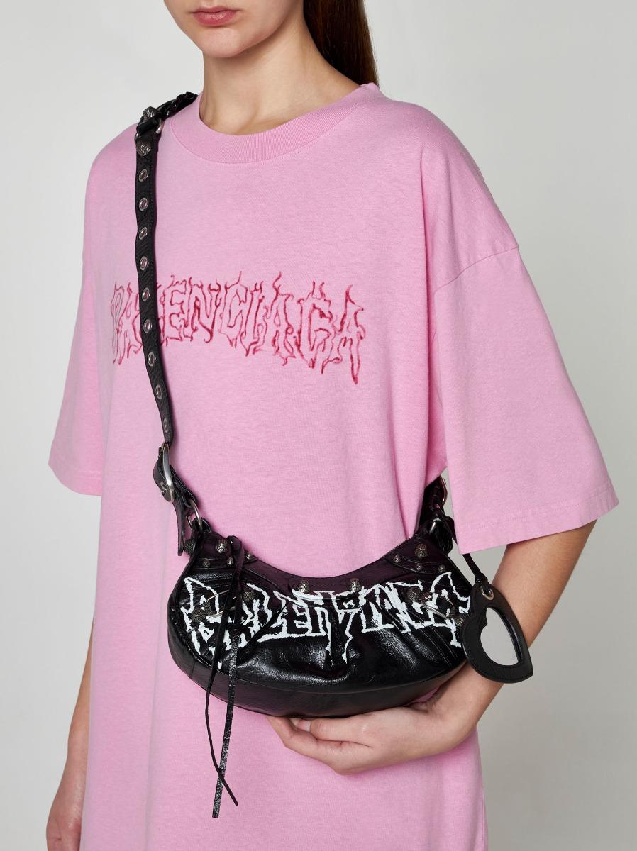 BALENCIAGA Borsa Le Cagole XS In Pelle Con Logo