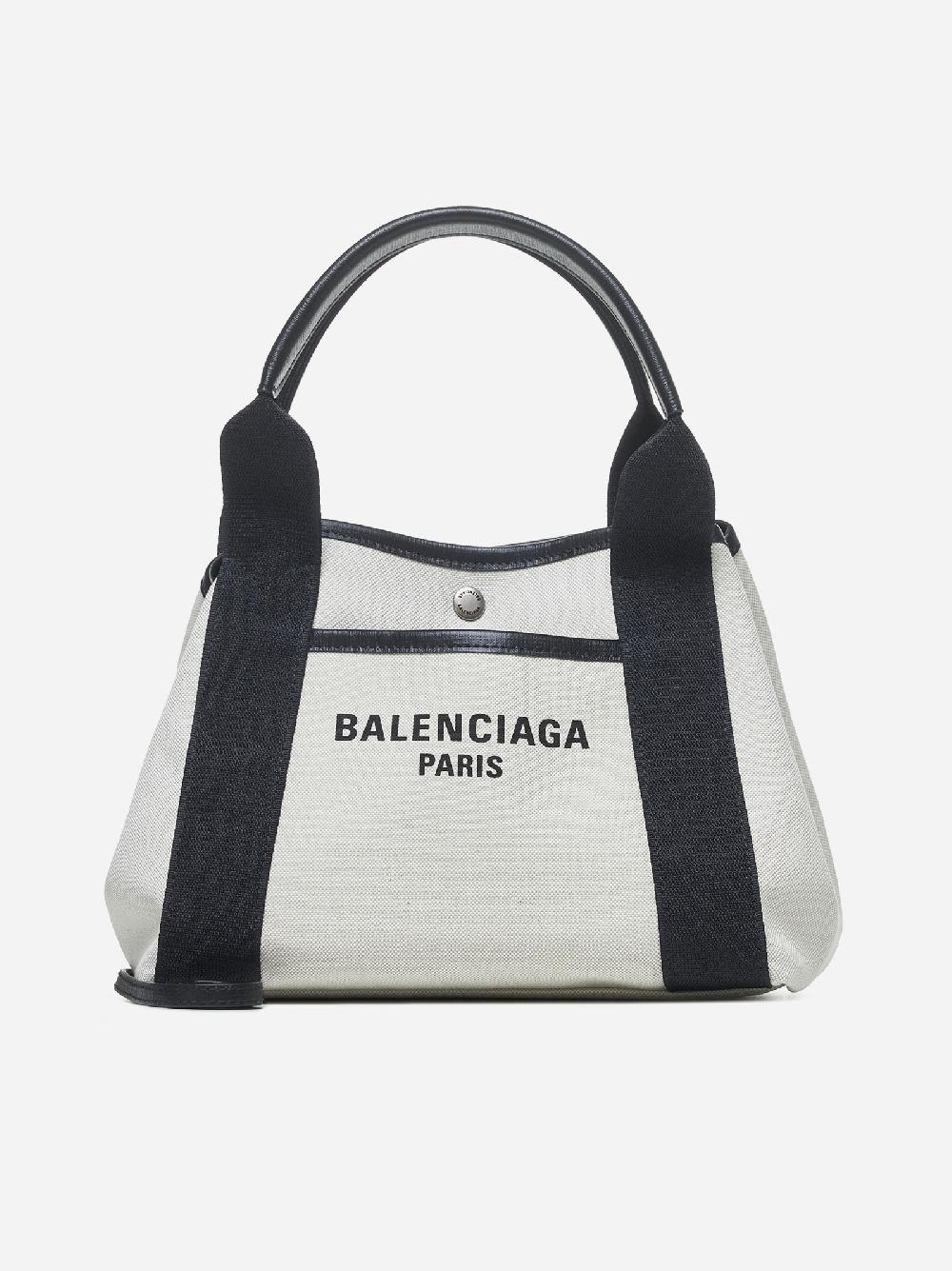 BALENCIAGA Borsa tote Biarritz piccola in tela