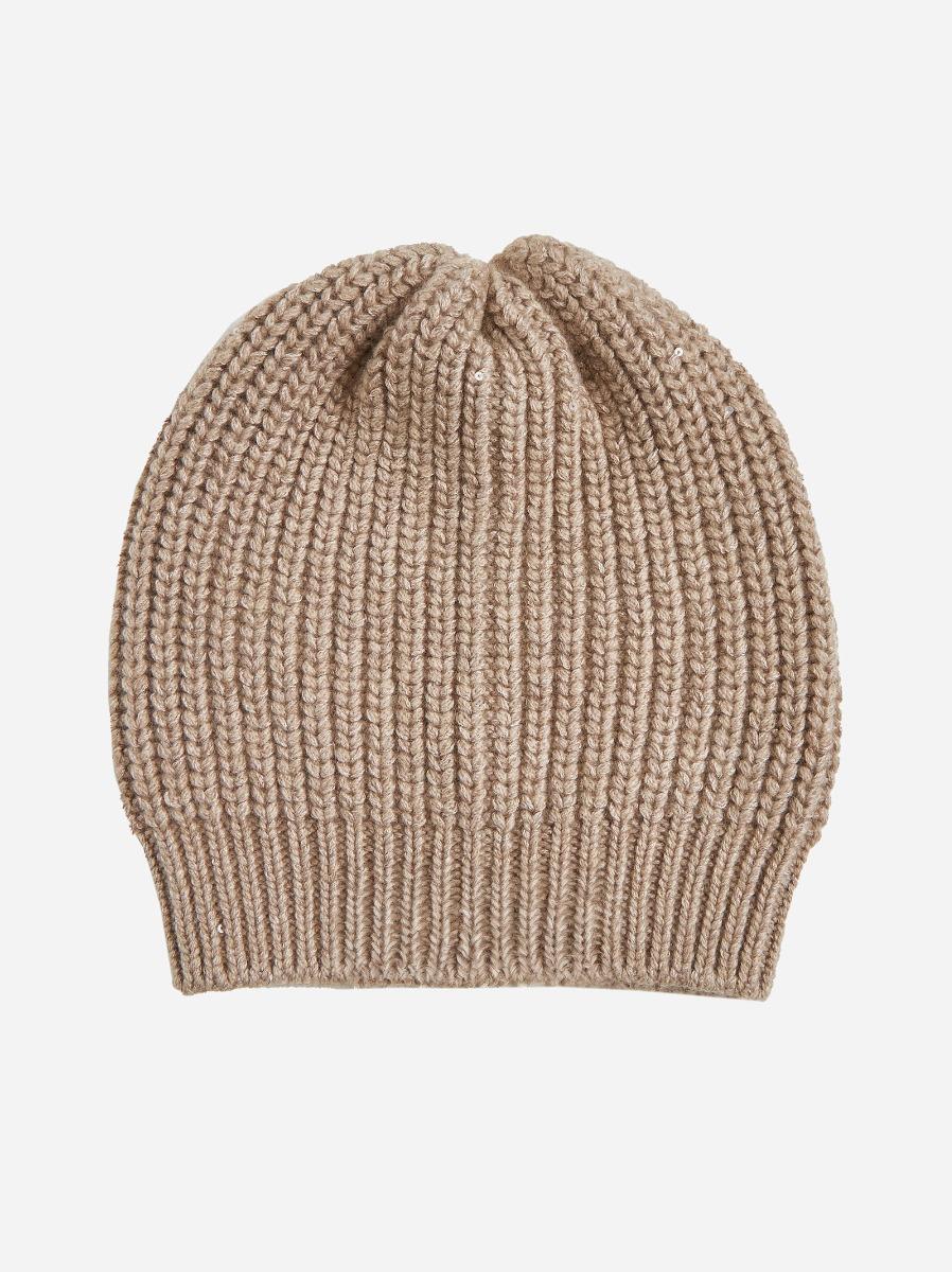 BRUNELLO CUCINELLI Berretto Misto Cashmere Con Paillettes