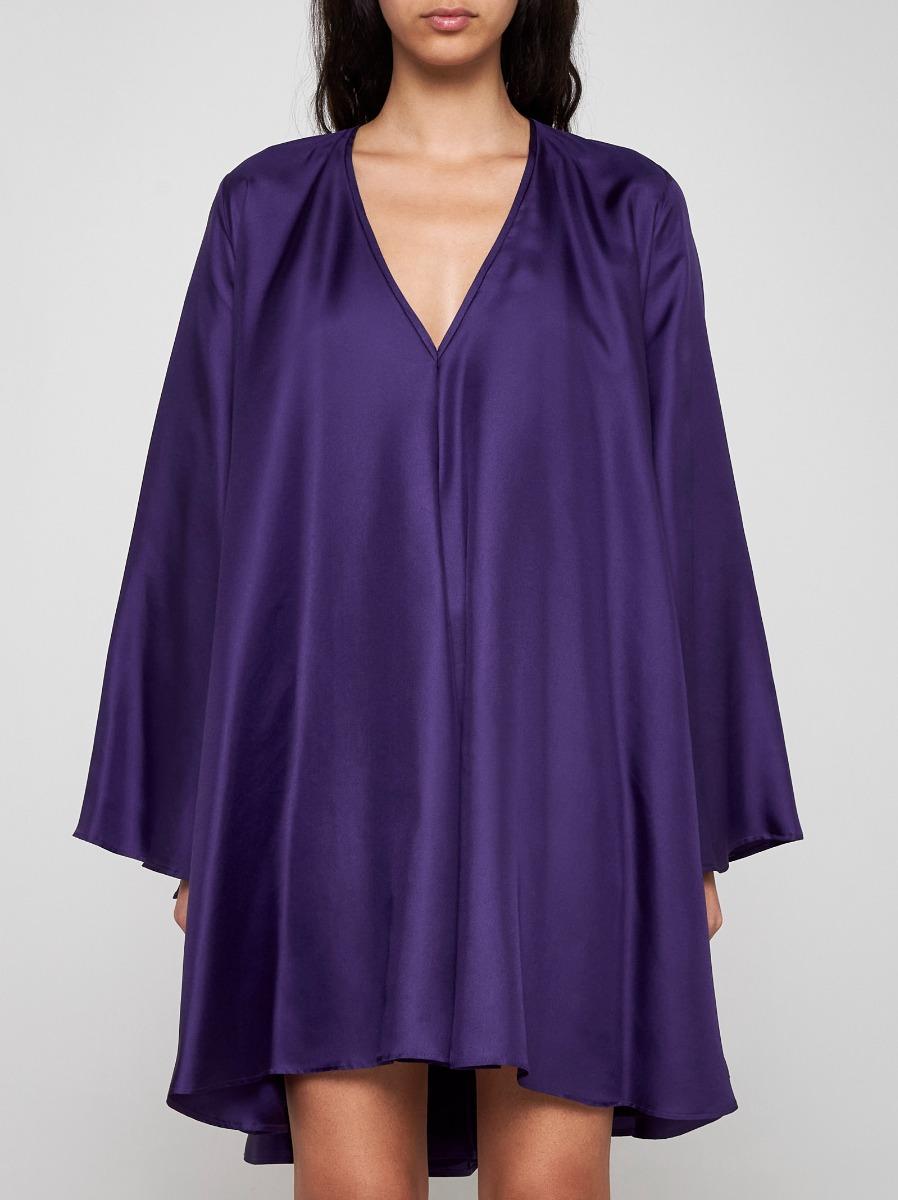 BLANCA VITA Abito Oversize Aeonium In Seta