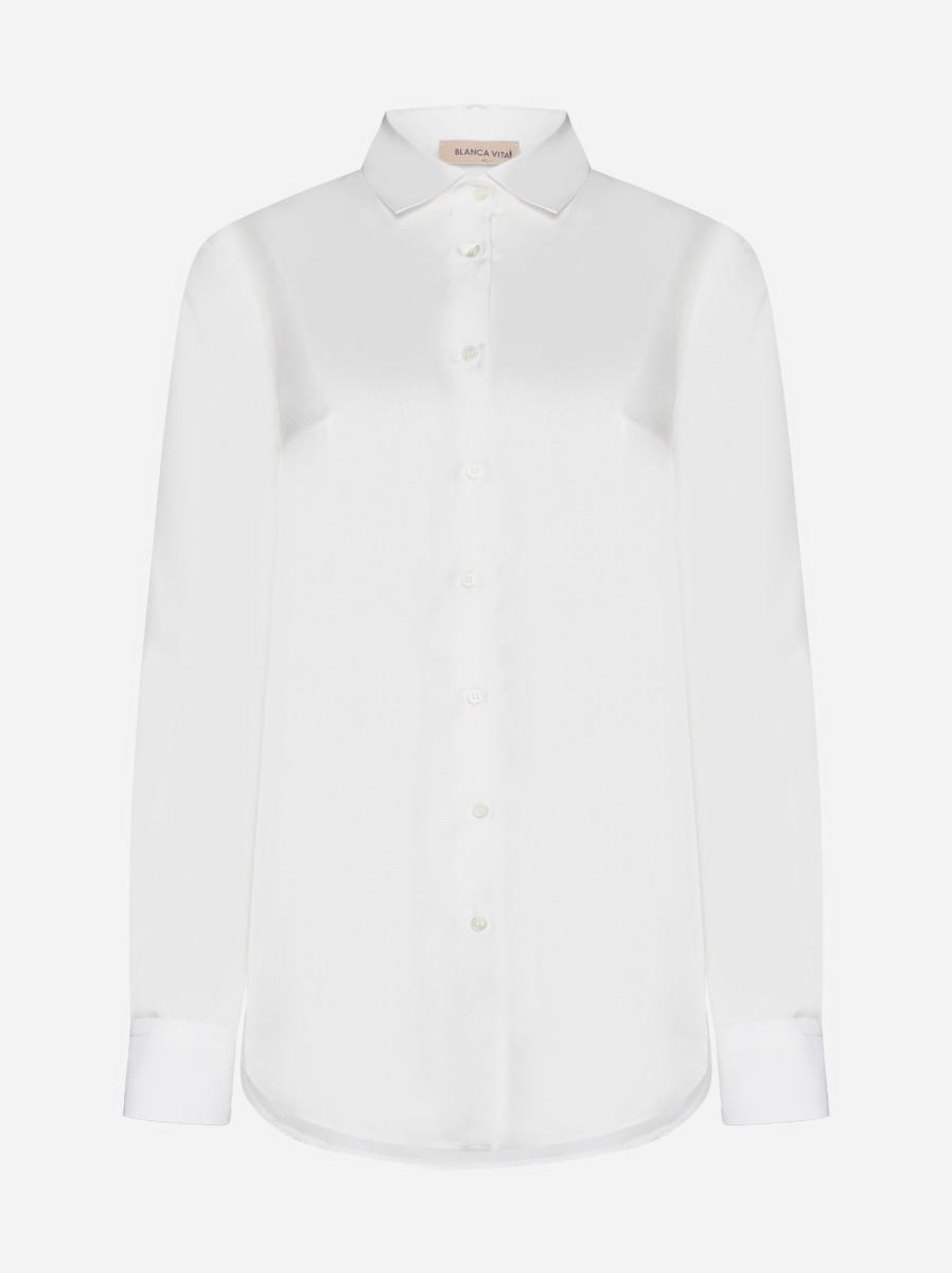 BLANCA VITA Camicia Catalpa in seta