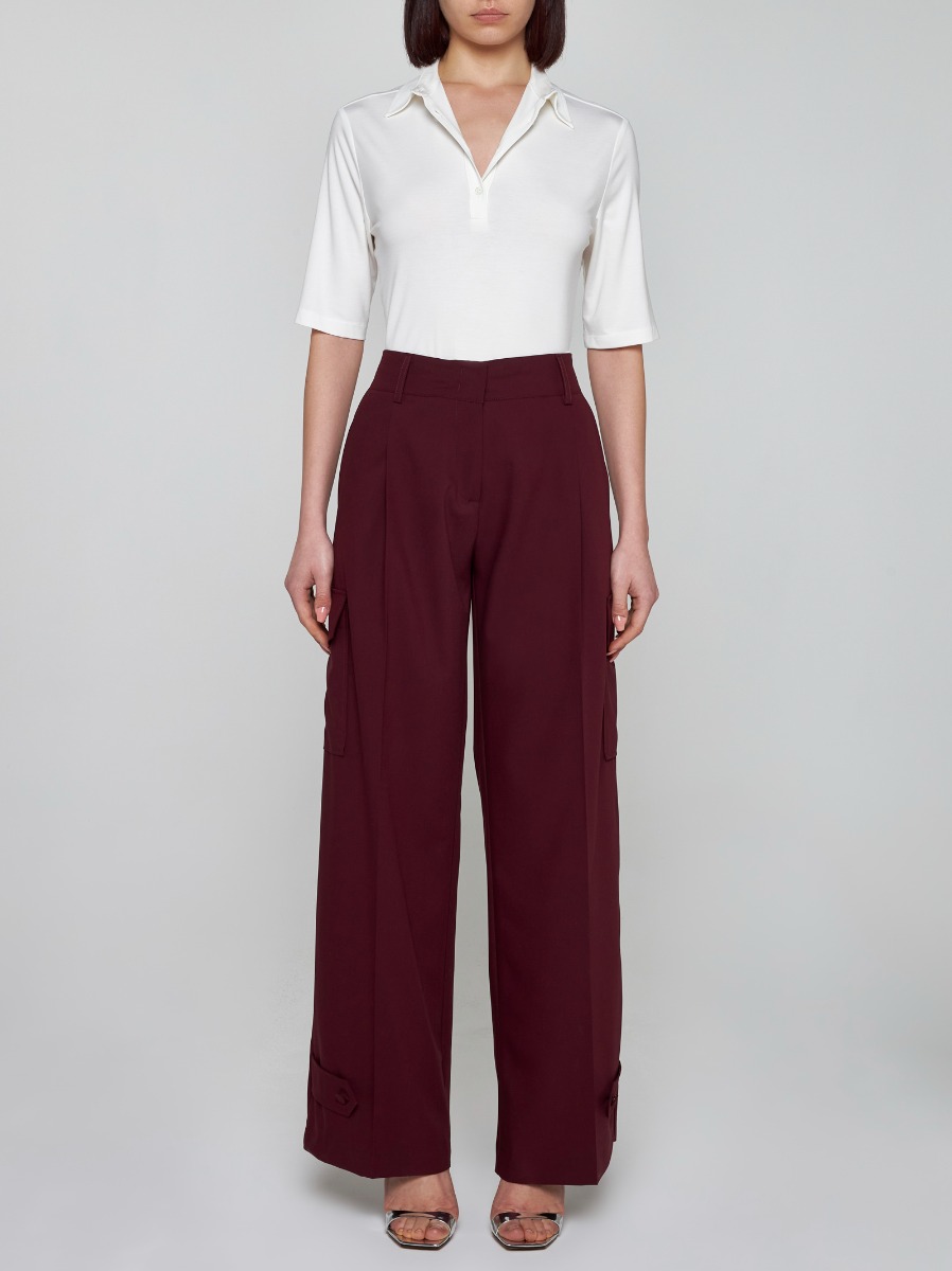 BLANCA VITA Pantaloni Cargo Philody In Seta