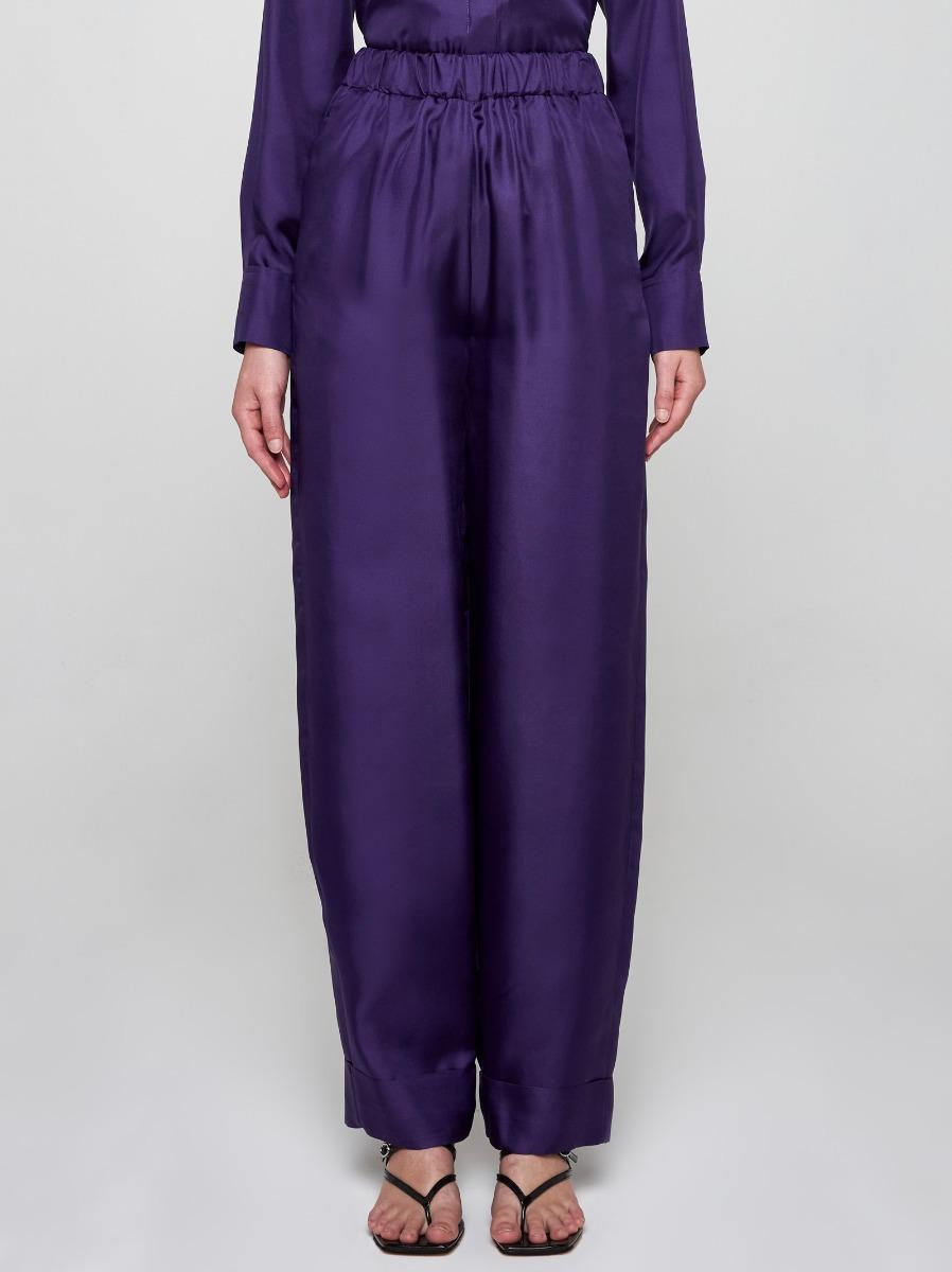 BLANCA VITA Pantaloni Petroy In Seta