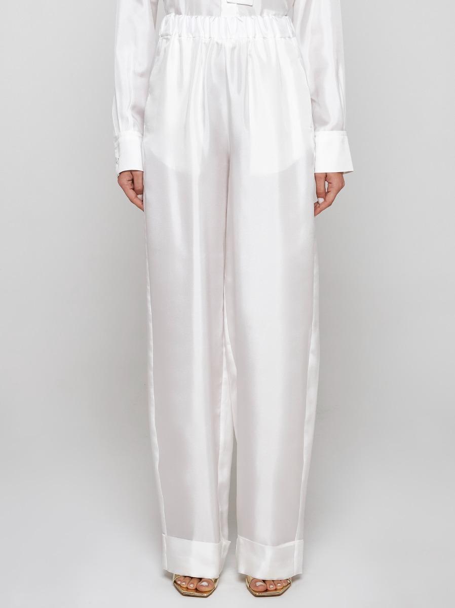 BLANCA VITA Pantaloni Petroy In Seta