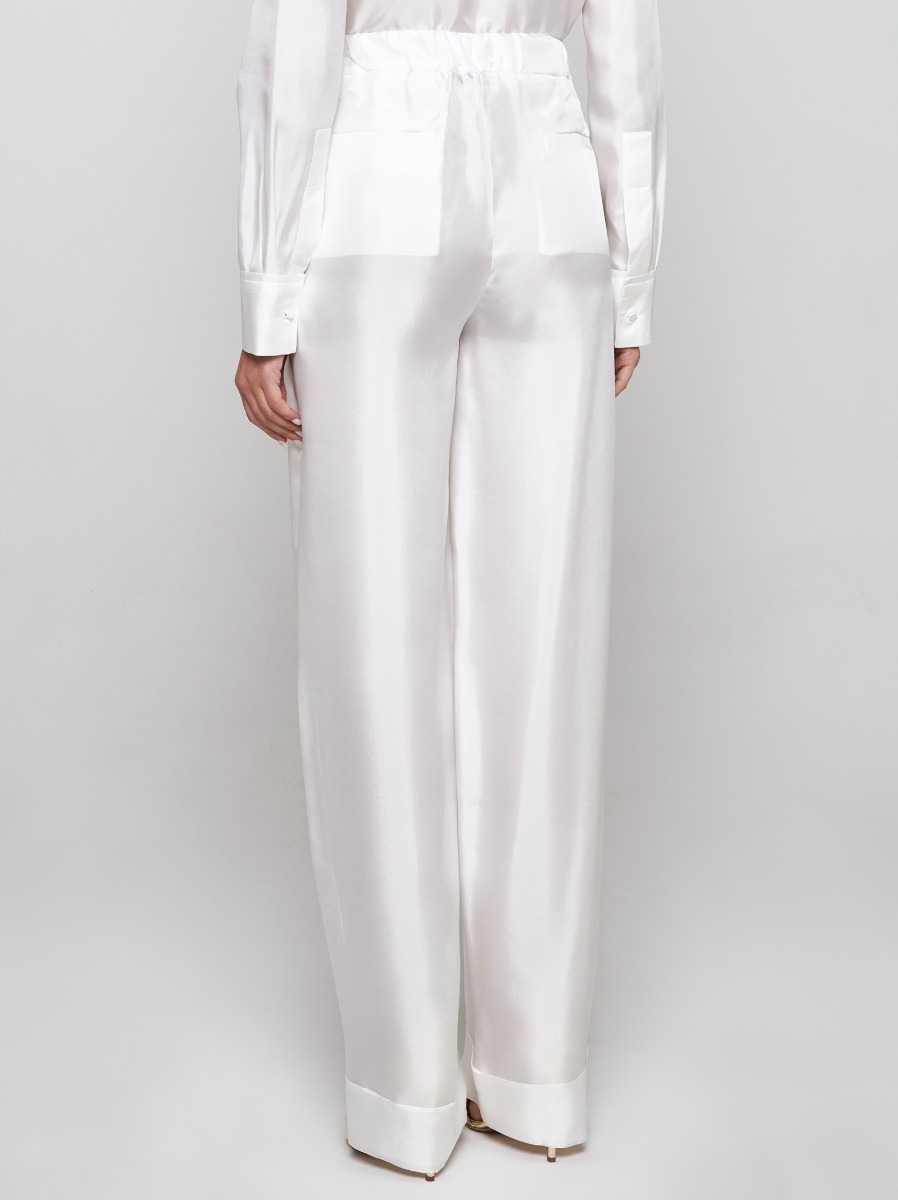 BLANCA VITA Pantaloni Petroy In Seta