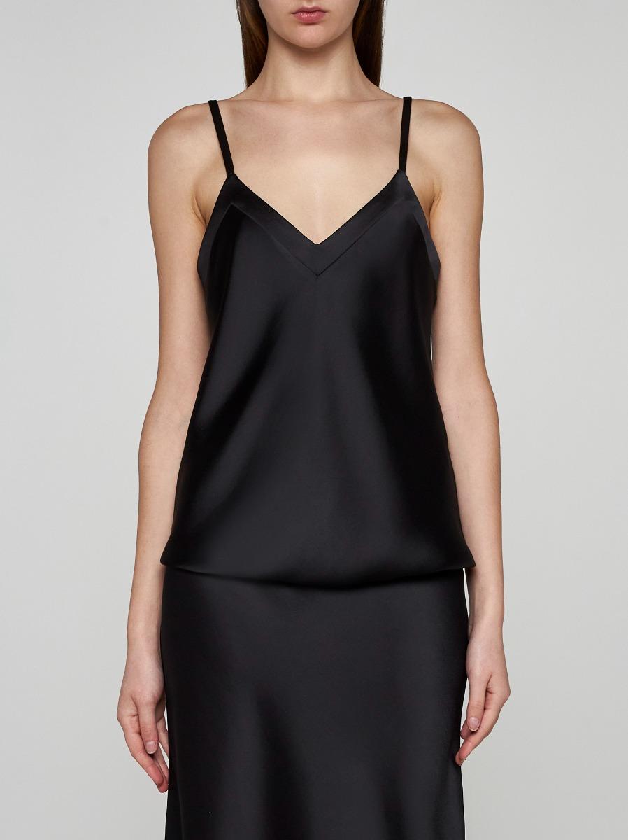 BLANCA VITA Top Trachy In Raso