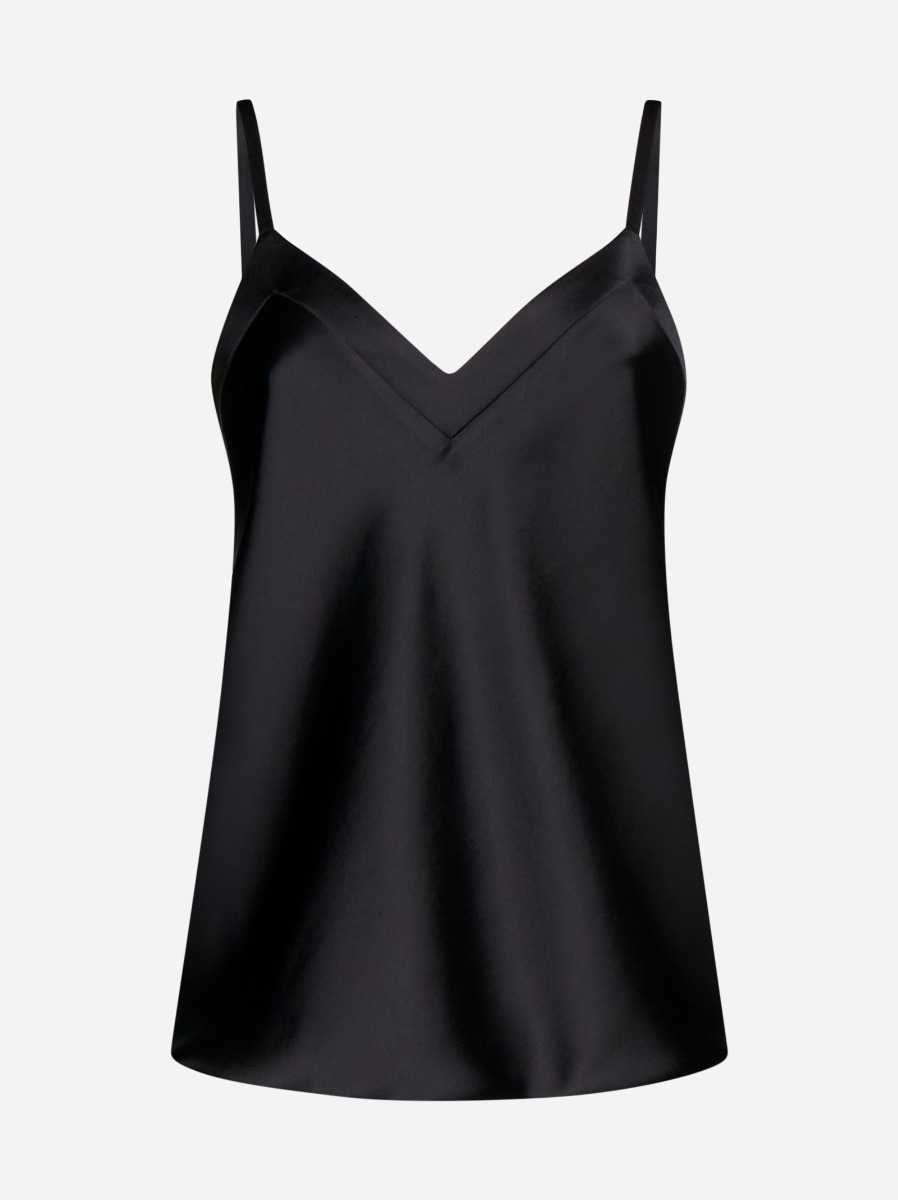 BLANCA VITA Top Trachy in raso