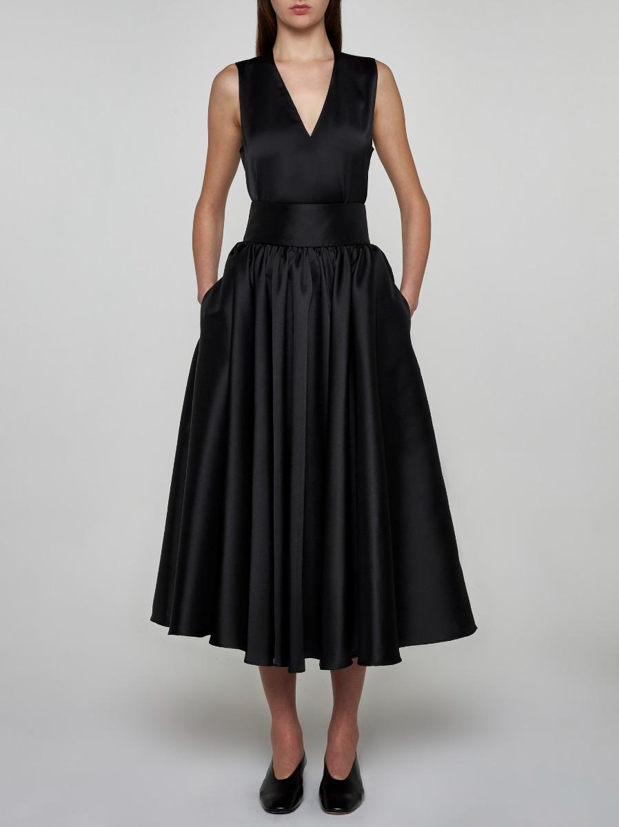 BLANCA VITA Top Tropeche In Raso