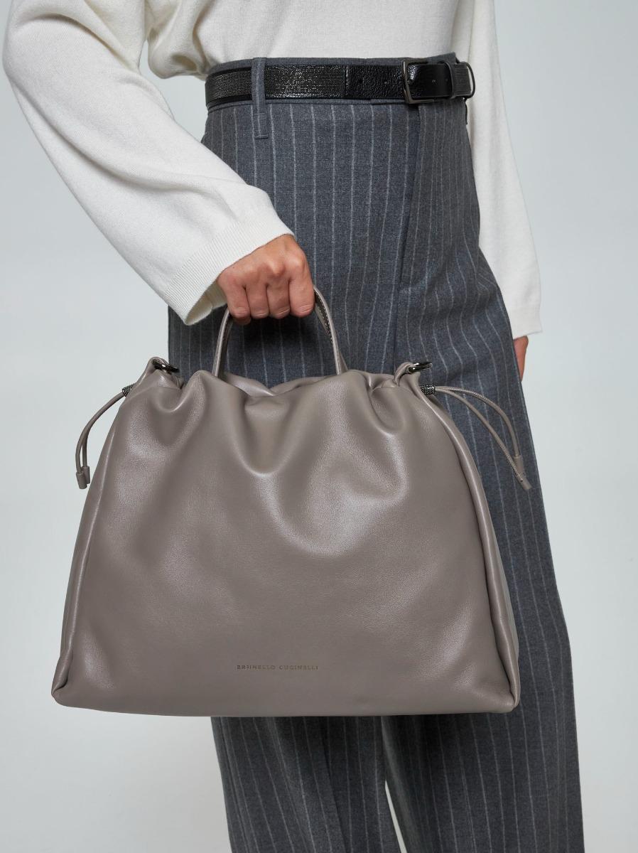 BRUNELLO CUCINELLI Borsa A Secchiello Grande In Pelle