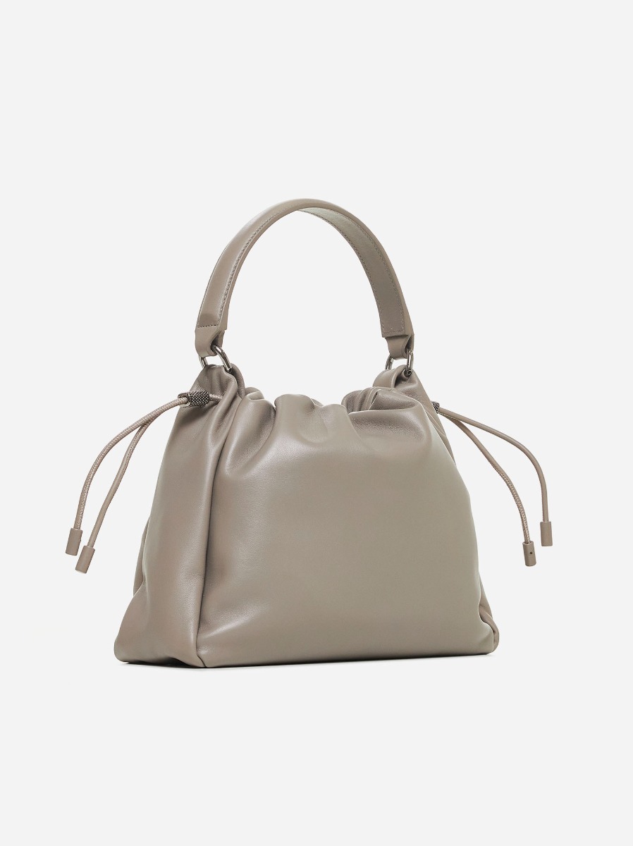 BRUNELLO CUCINELLI Borsa A Secchiello Piccola In Pelle