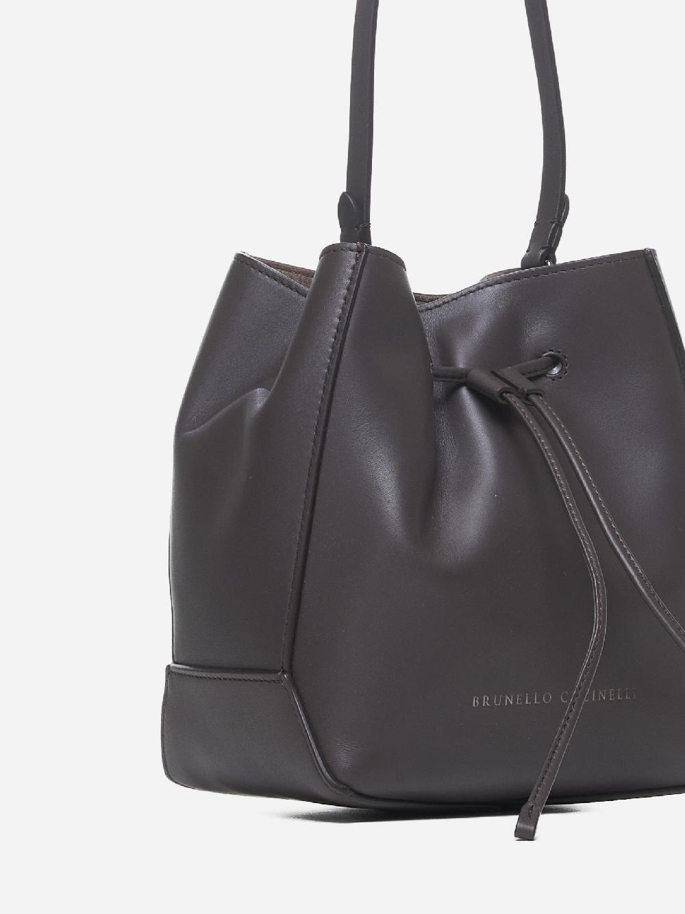 BRUNELLO CUCINELLI Borsa A Secchiello Piccola In Pelle