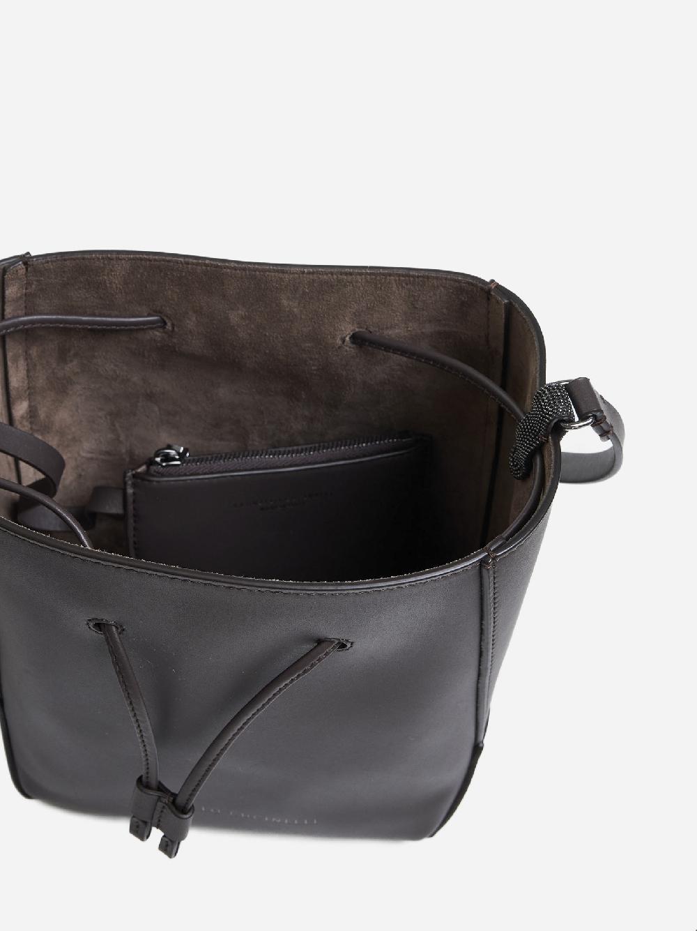 BRUNELLO CUCINELLI Borsa A Secchiello Piccola In Pelle