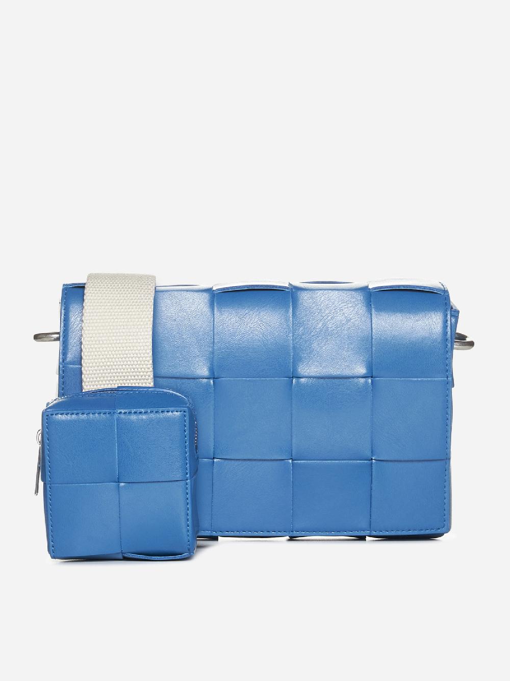 BOTTEGA VENETA Borsa Cassette On Strap in pelle Intrecciato