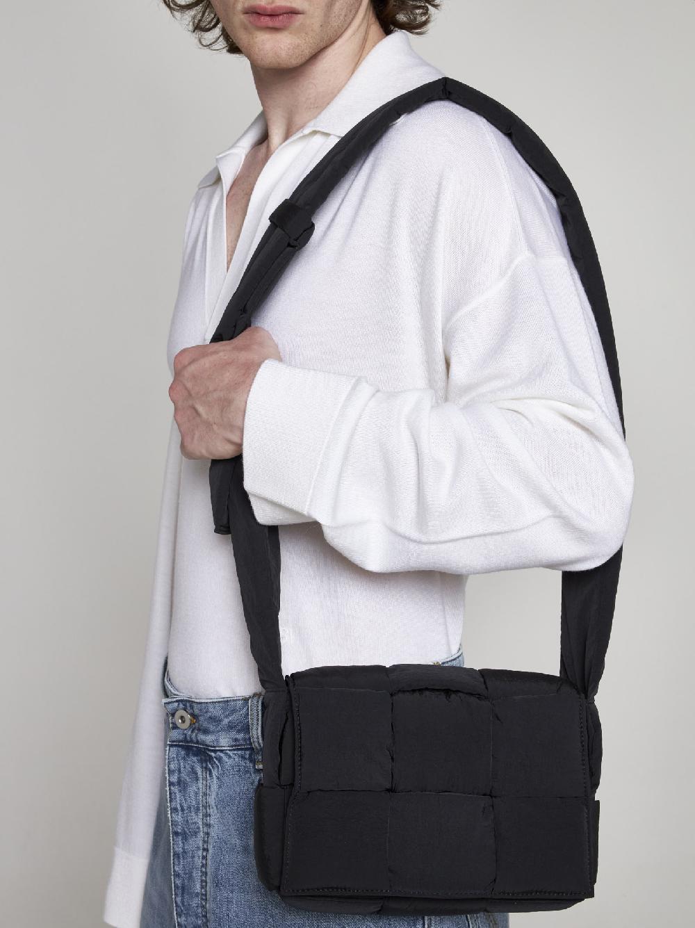 BOTTEGA VENETA Borsa Cassette Piccola In Nylon Intreccio