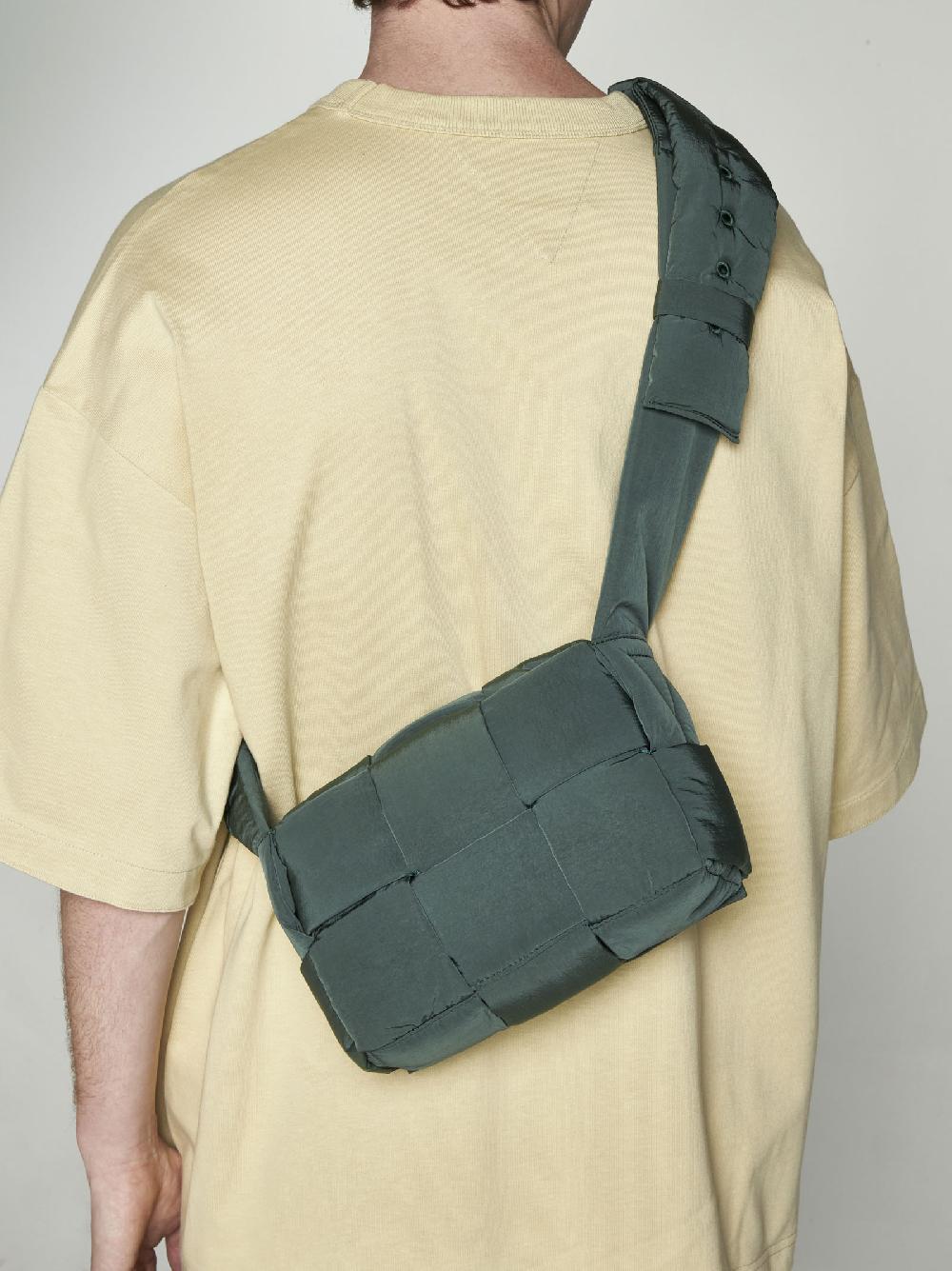 BOTTEGA VENETA Borsa Cassette Piccola In Nylon Intreccio