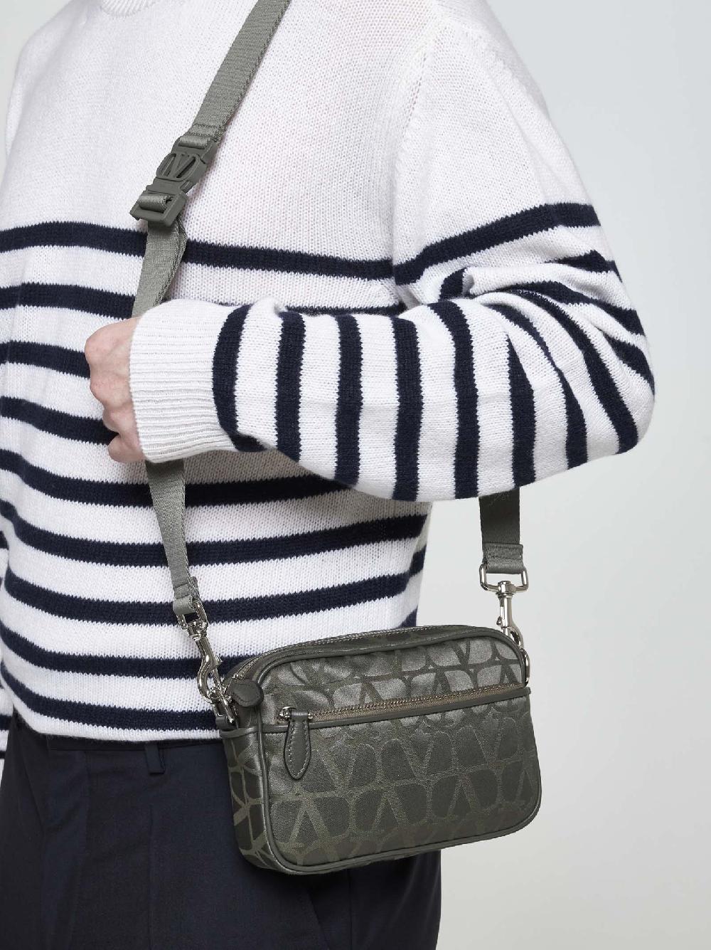 VALENTINO GARAVANI Borsa Crossbody In Tessuto Toile Iconographe