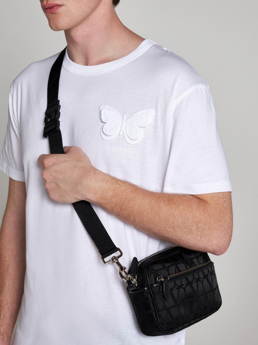 VALENTINO GARAVANI Borsa Crossbody In Tessuto Toile Iconographe