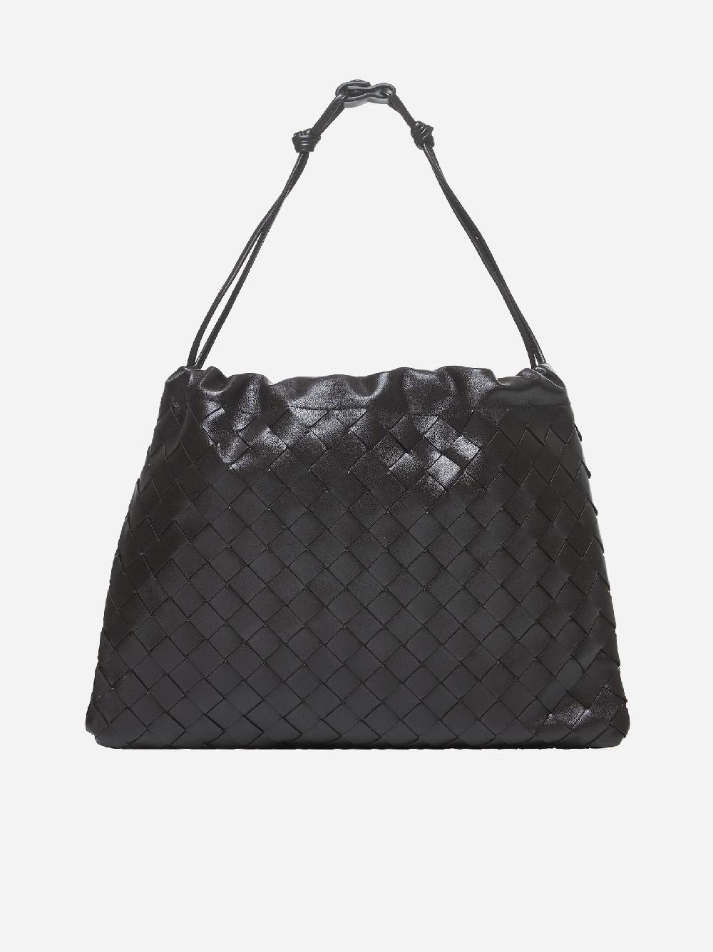BOTTEGA VENETA Borsa Dustbag media in pelle Intrecciato
