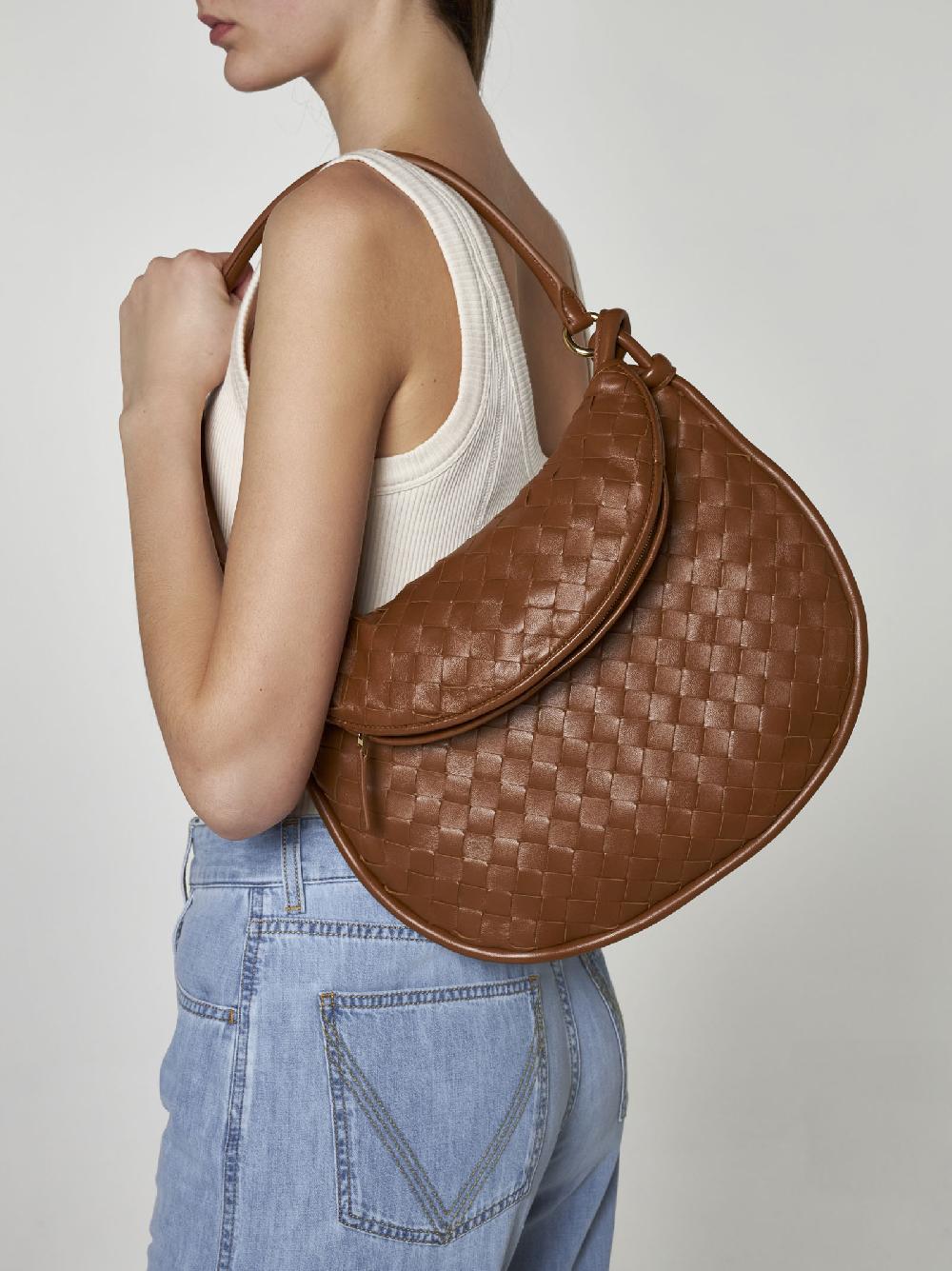 BOTTEGA VENETA Borsa Gemelli Media In Pelle Intrecciato