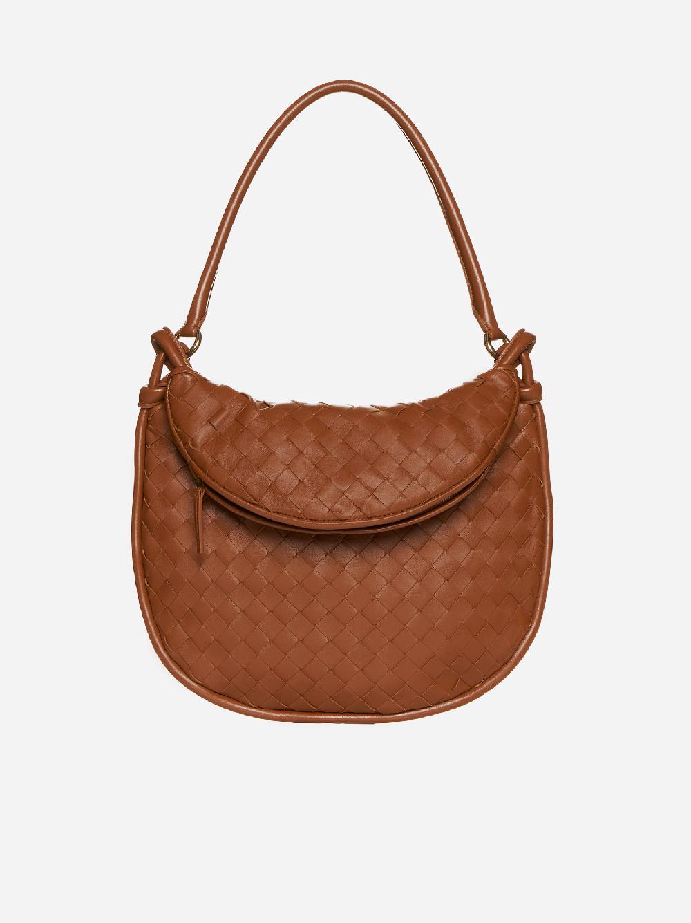 BOTTEGA VENETA Borsa Gemelli media in pelle Intrecciato