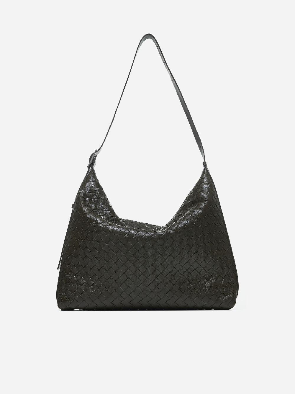 BOTTEGA VENETA Borsa hobo Traveller in pelle Intrecciato