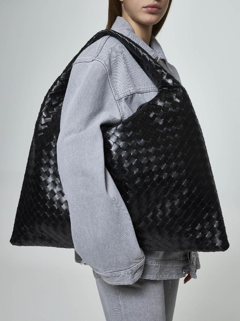 BOTTEGA VENETA Borsa Hop Grande In Pelle Intrecciato