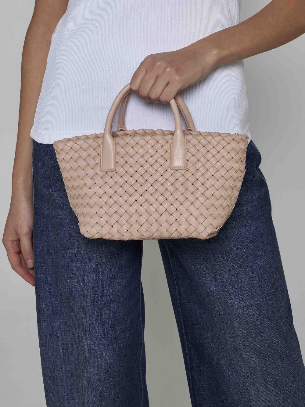 BOTTEGA VENETA Borsa Cabat Mini In Pelle Intreccio