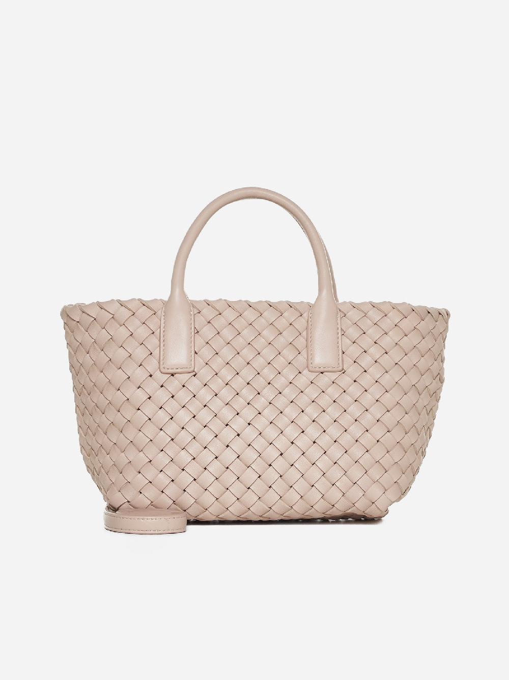 BOTTEGA VENETA Borsa Cabat mini in pelle Intreccio