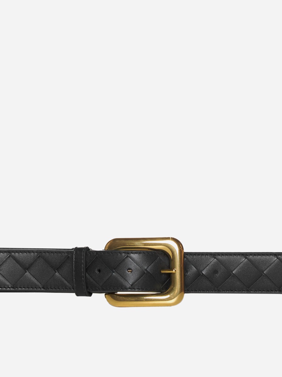 BOTTEGA VENETA Cintura In Pelle Intrecciato