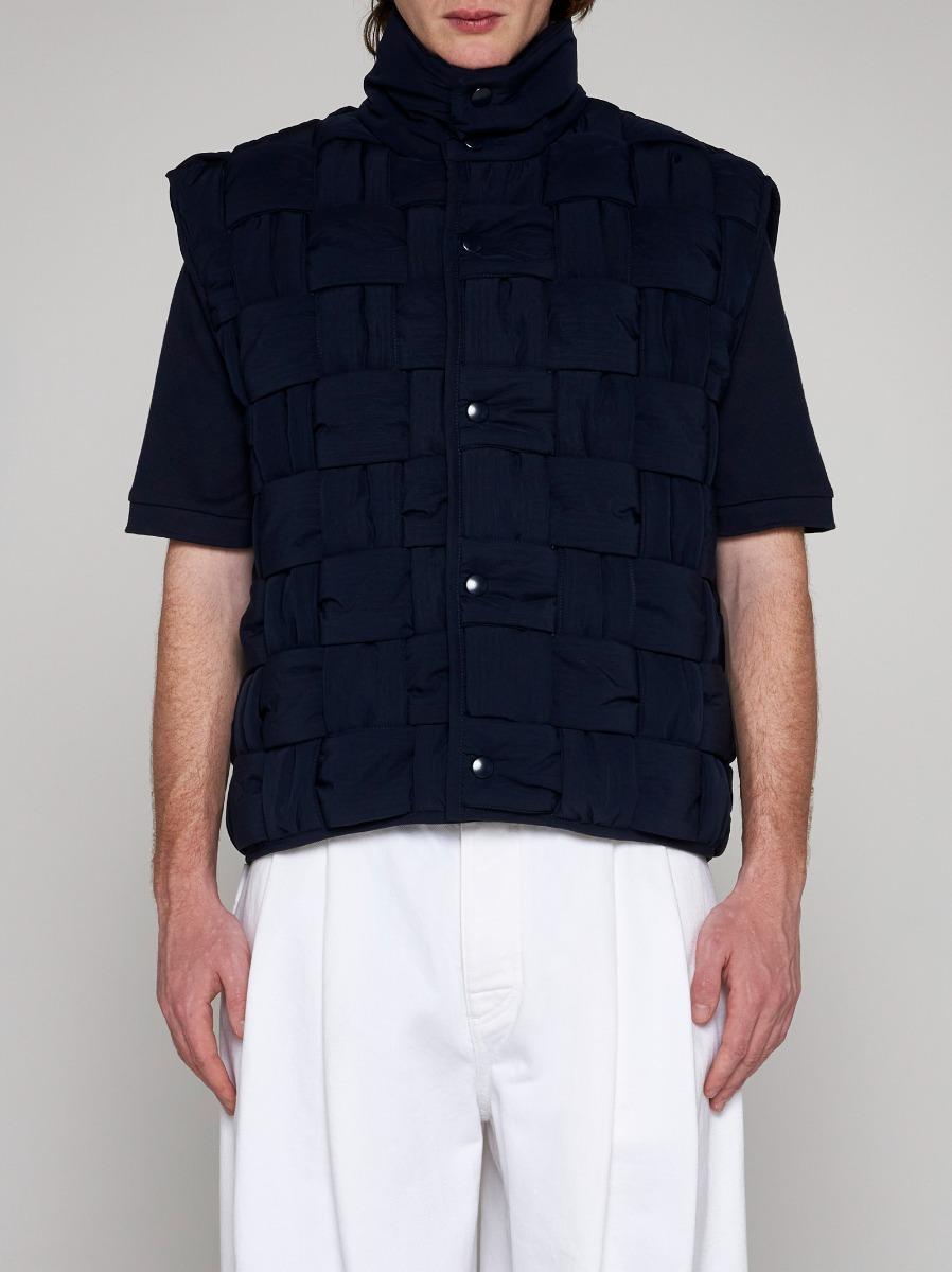 BOTTEGA VENETA Gilet In Nylon Intrecciato