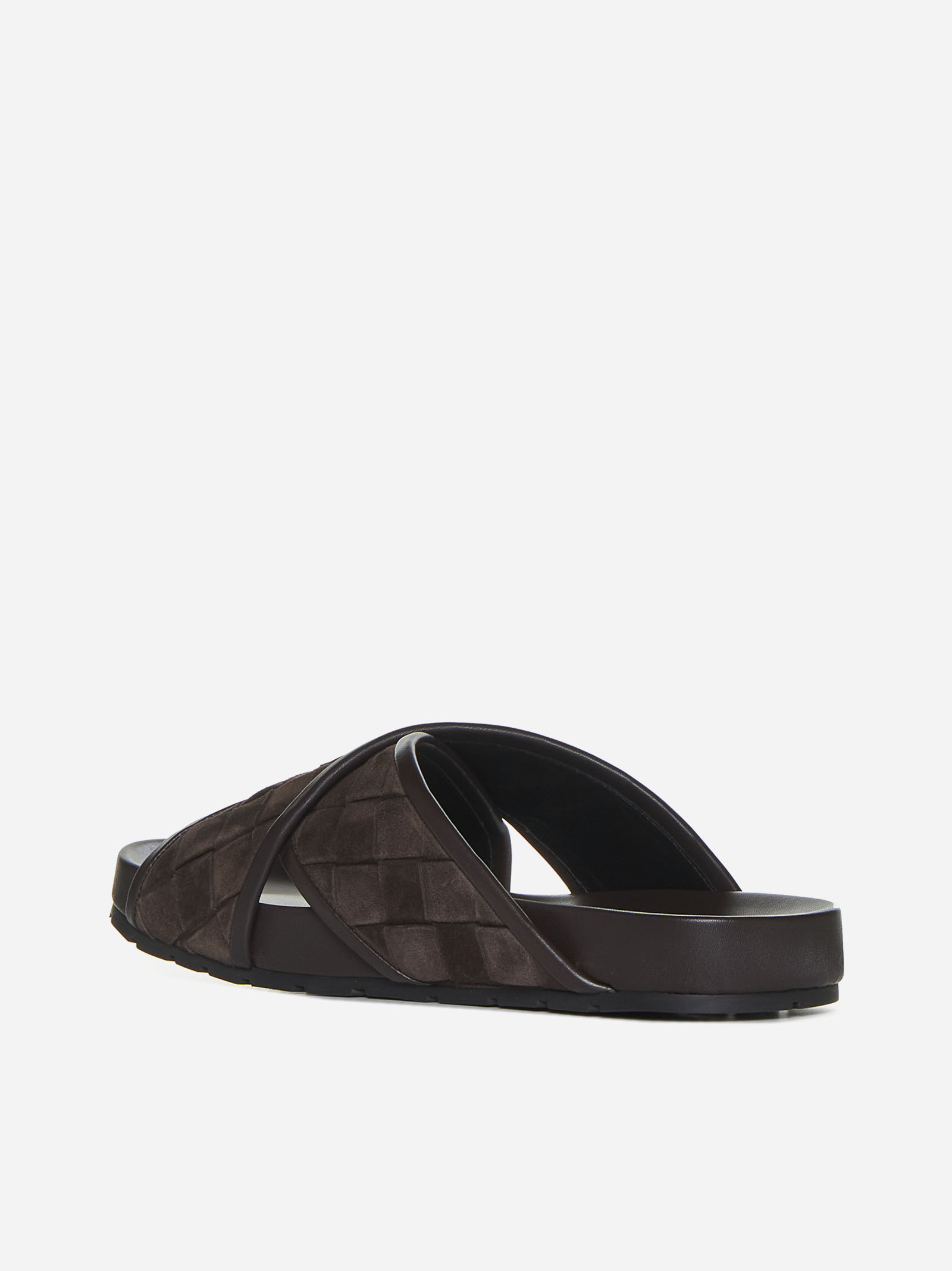 BOTTEGA VENETA Sandali Tarik In Suede Intrecciato