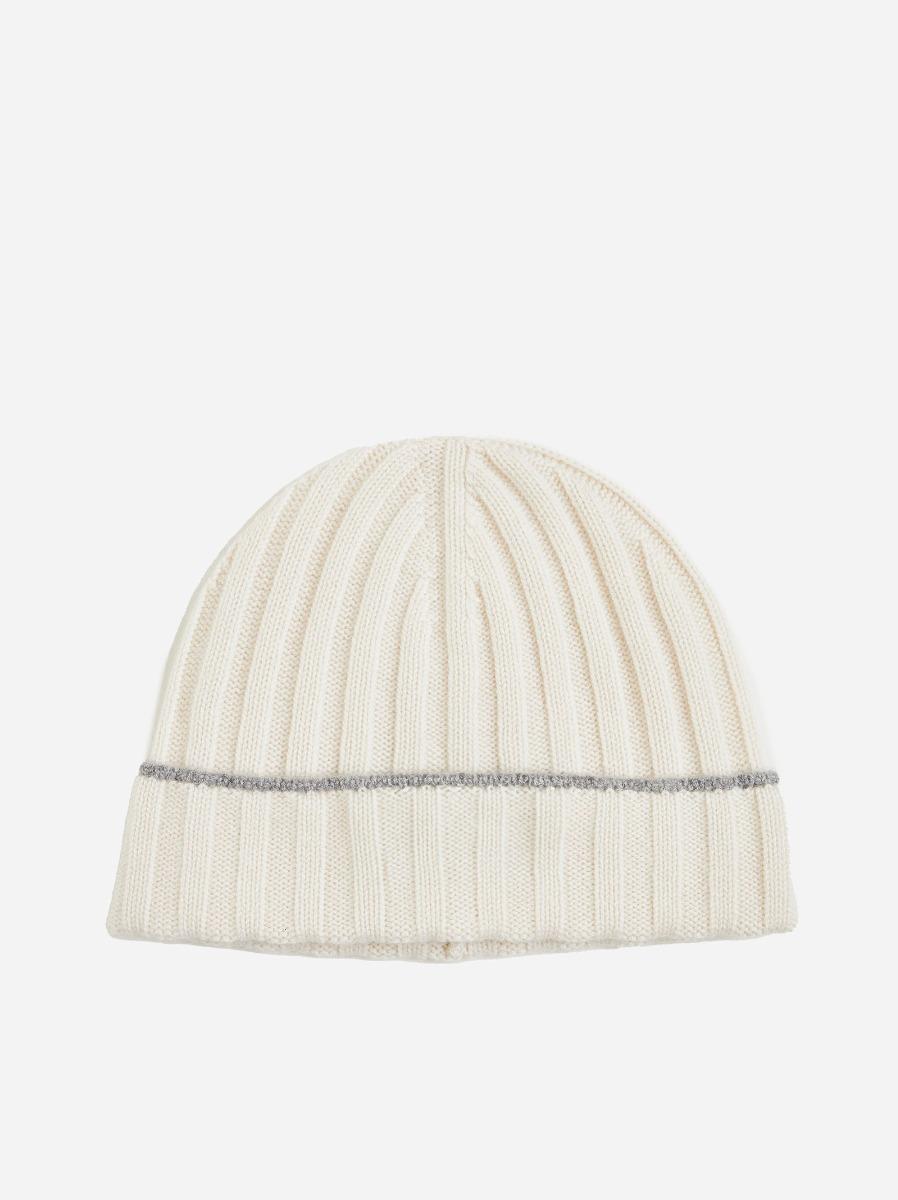 BRUNELLO CUCINELLI Berretto in cashmere a coste