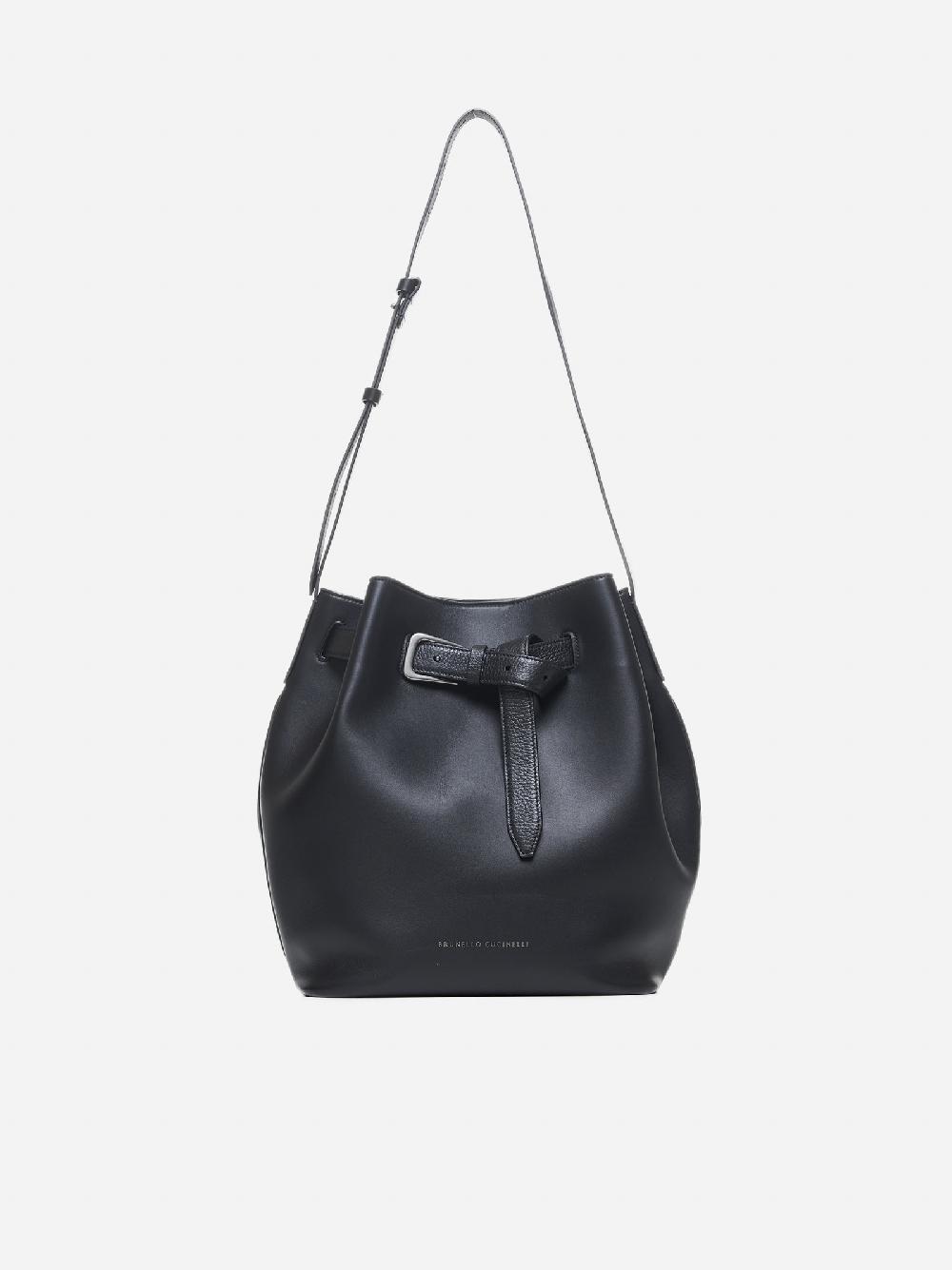 BRUNELLO CUCINELLI Borsa a secchiello in pelle