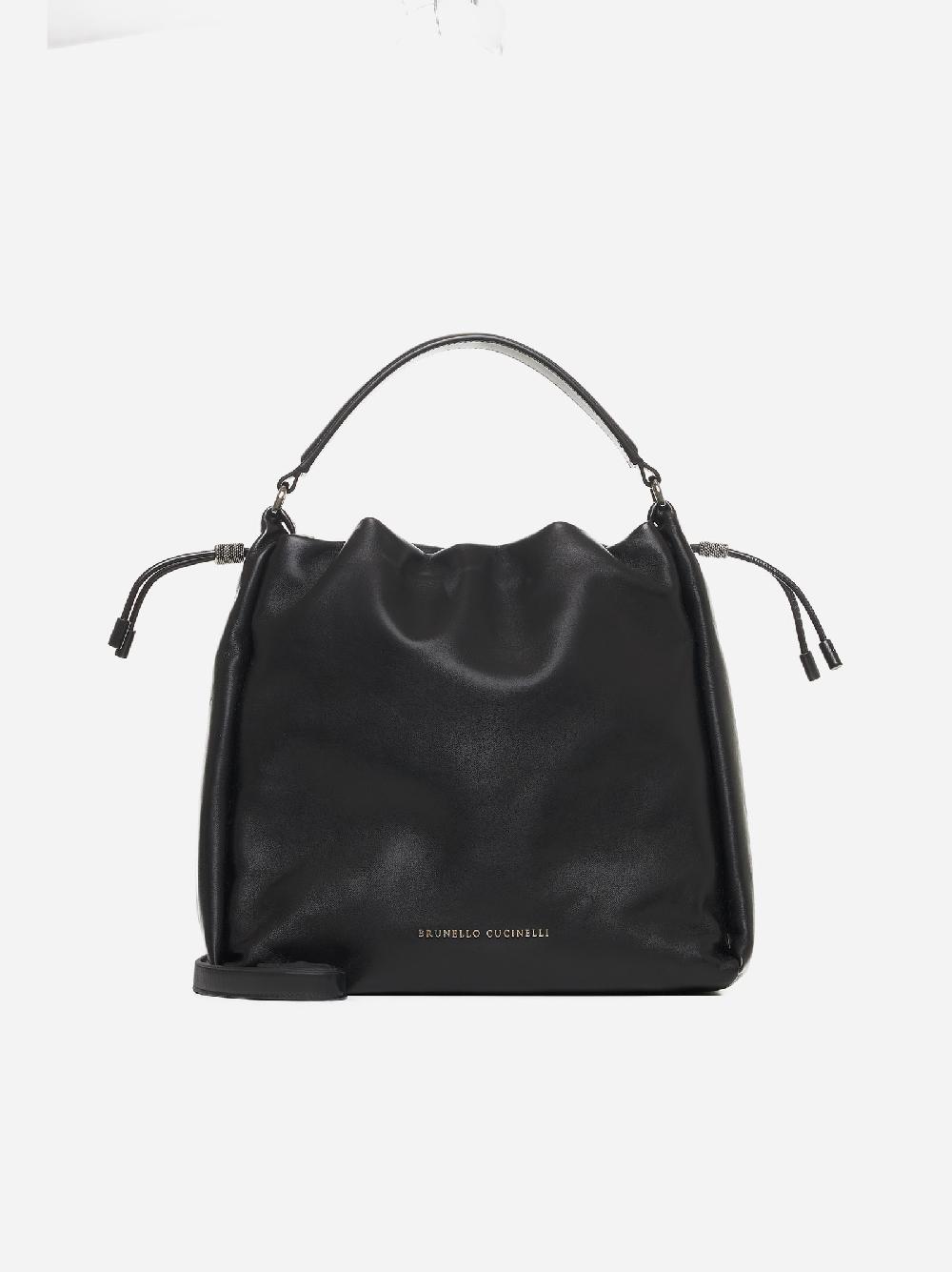 BRUNELLO CUCINELLI Borsa a secchiello in pelle