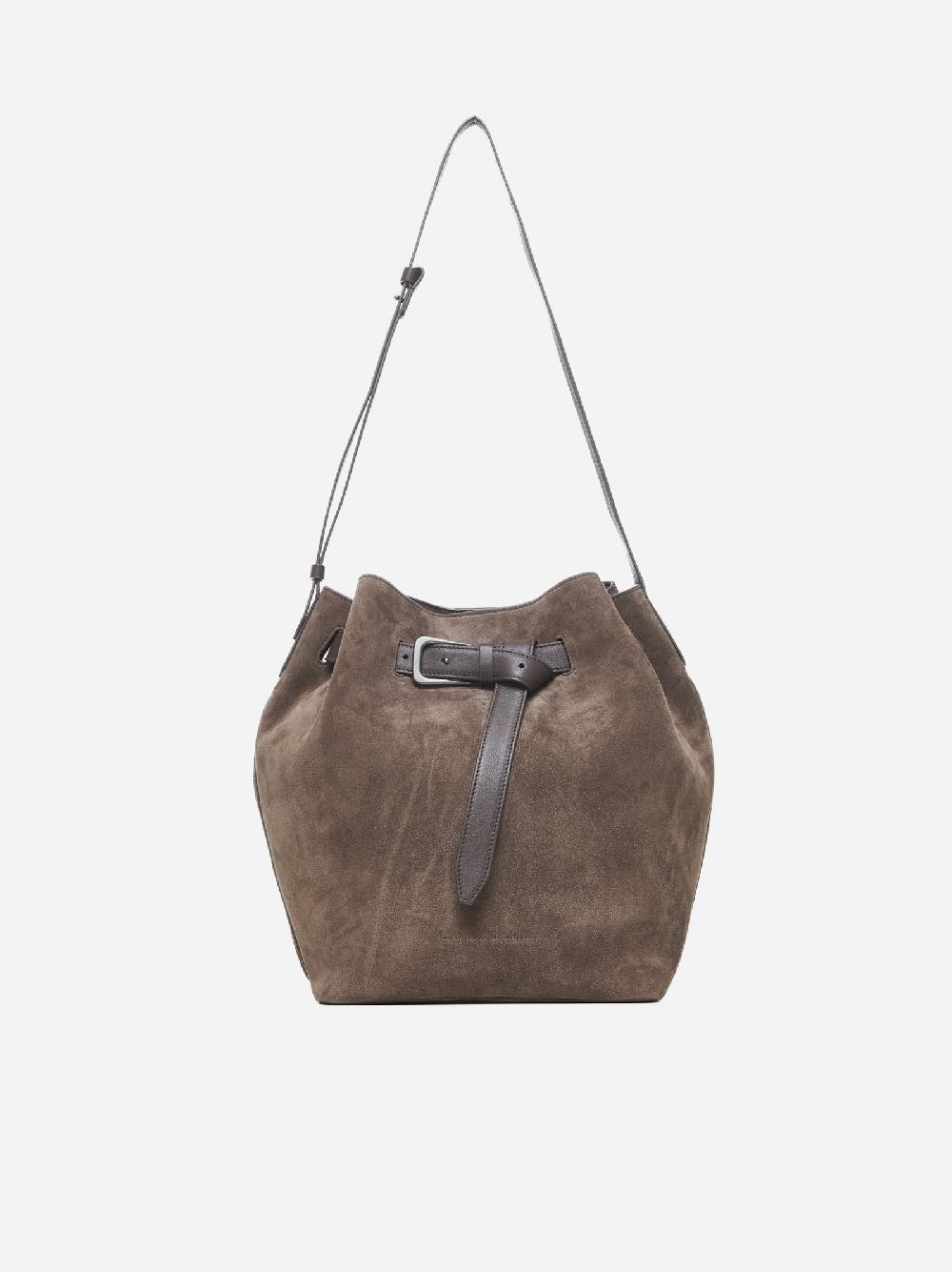 BRUNELLO CUCINELLI Borsa a secchiello in suede