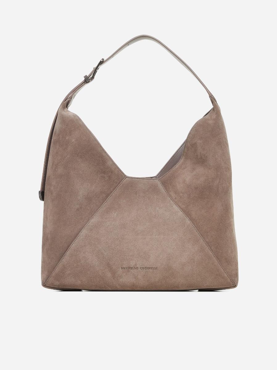 BRUNELLO CUCINELLI Borsa hobo in suede