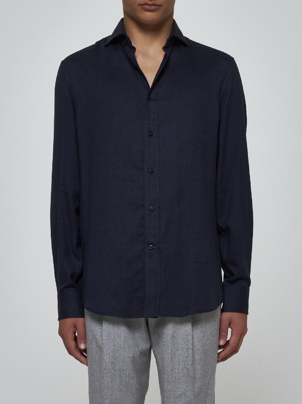 BRUNELLO CUCINELLI Camicia In Cotone E Lyocell